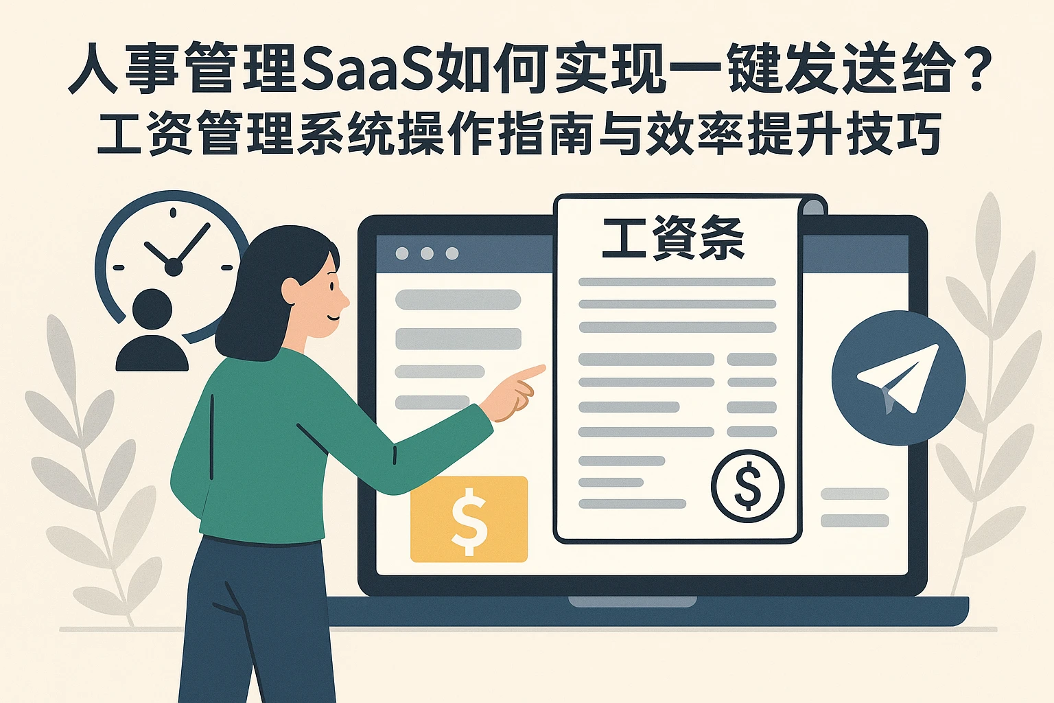 人事管理SaaS如何实现一键发送工资条？工资管理系统操作指南与效率提升技巧