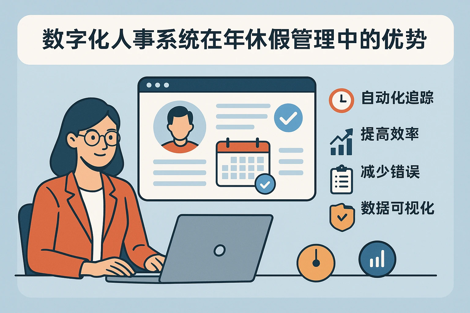 数字化人事系统在年休假管理中的优势