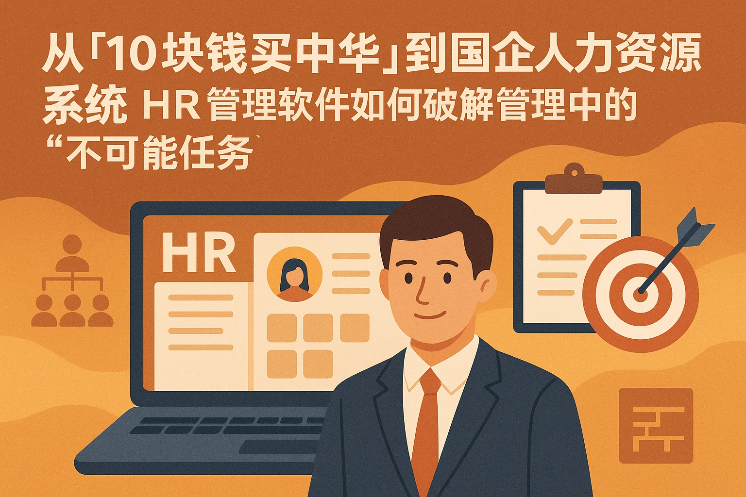 从“10块钱买中华”到国企人力资源系统：HR管理软件如何破解管理中的“不可能任务”