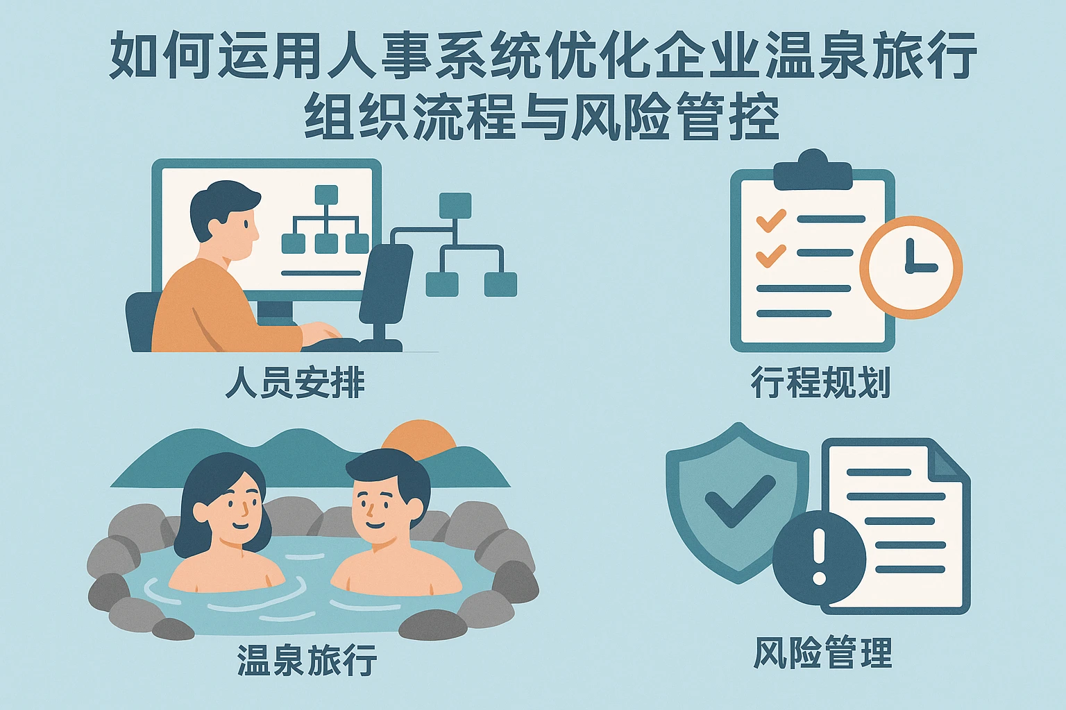 如何运用人事系统优化企业温泉旅行组织流程与风险管控