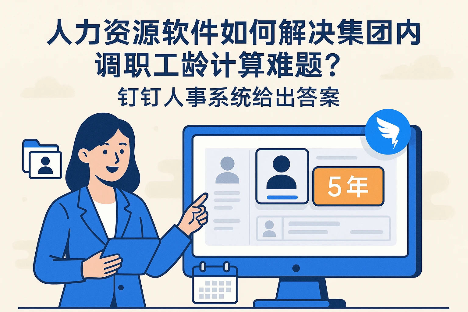 人力资源软件如何解决集团内调职工龄计算难题？钉钉人事系统给出答案
