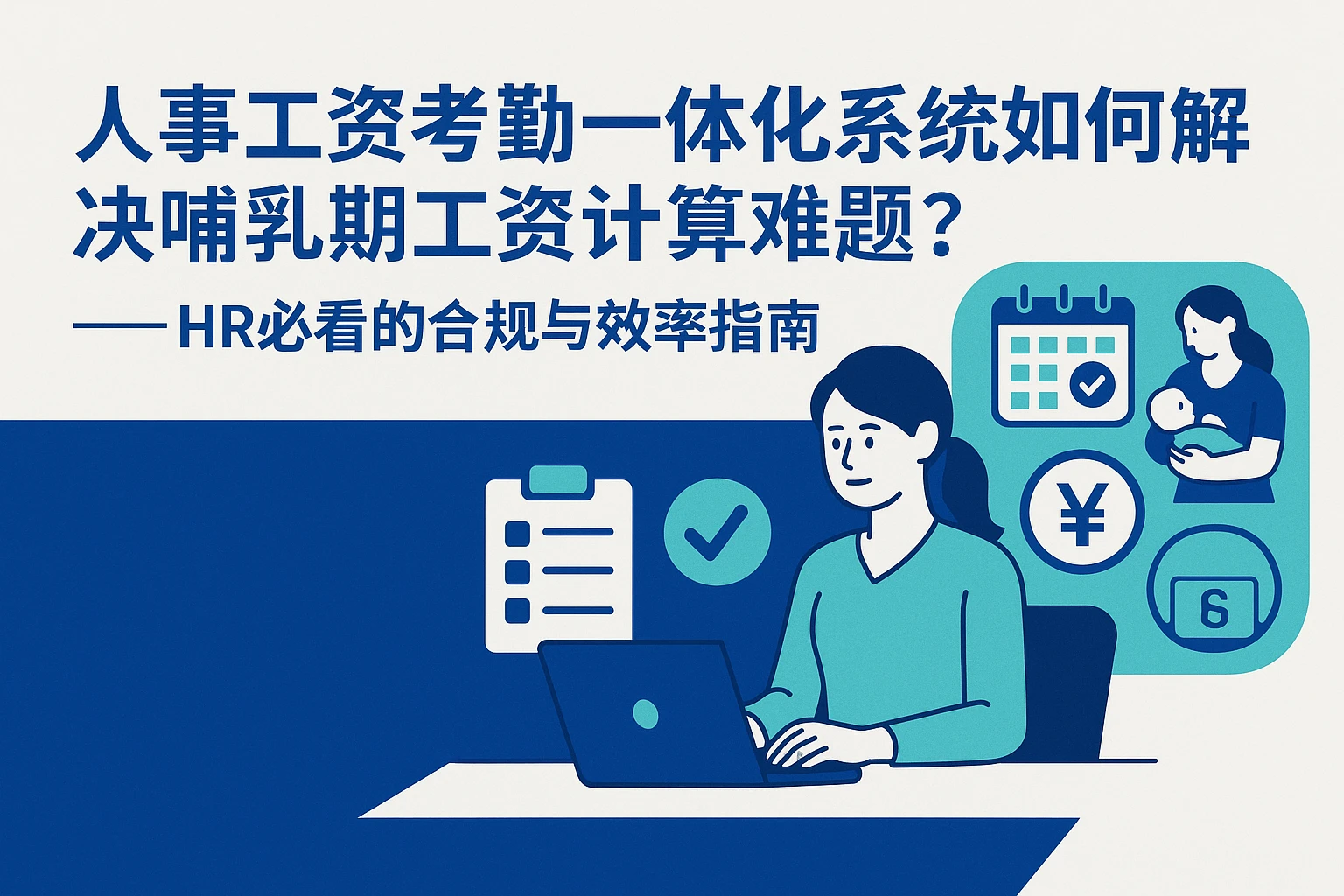人事工资考勤一体化系统如何解决哺乳期工资计算难题？——HR必看的合规与效率指南