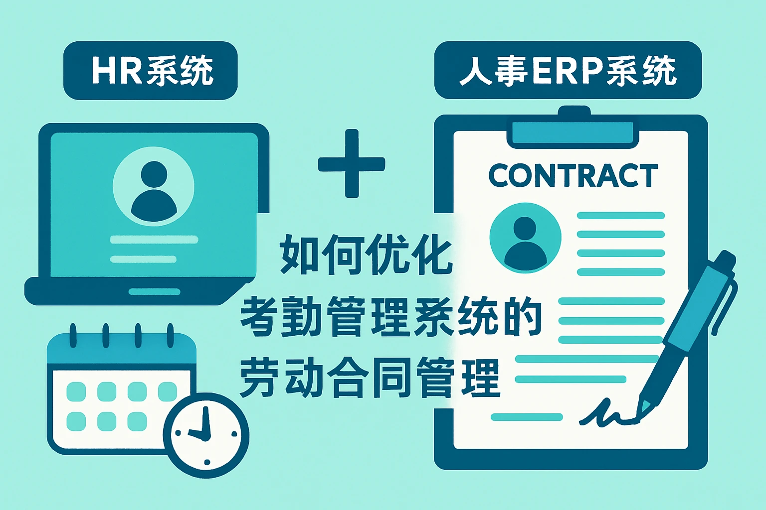 HR系统与人事ERP系统如何优化考勤管理系统的劳动合同管理