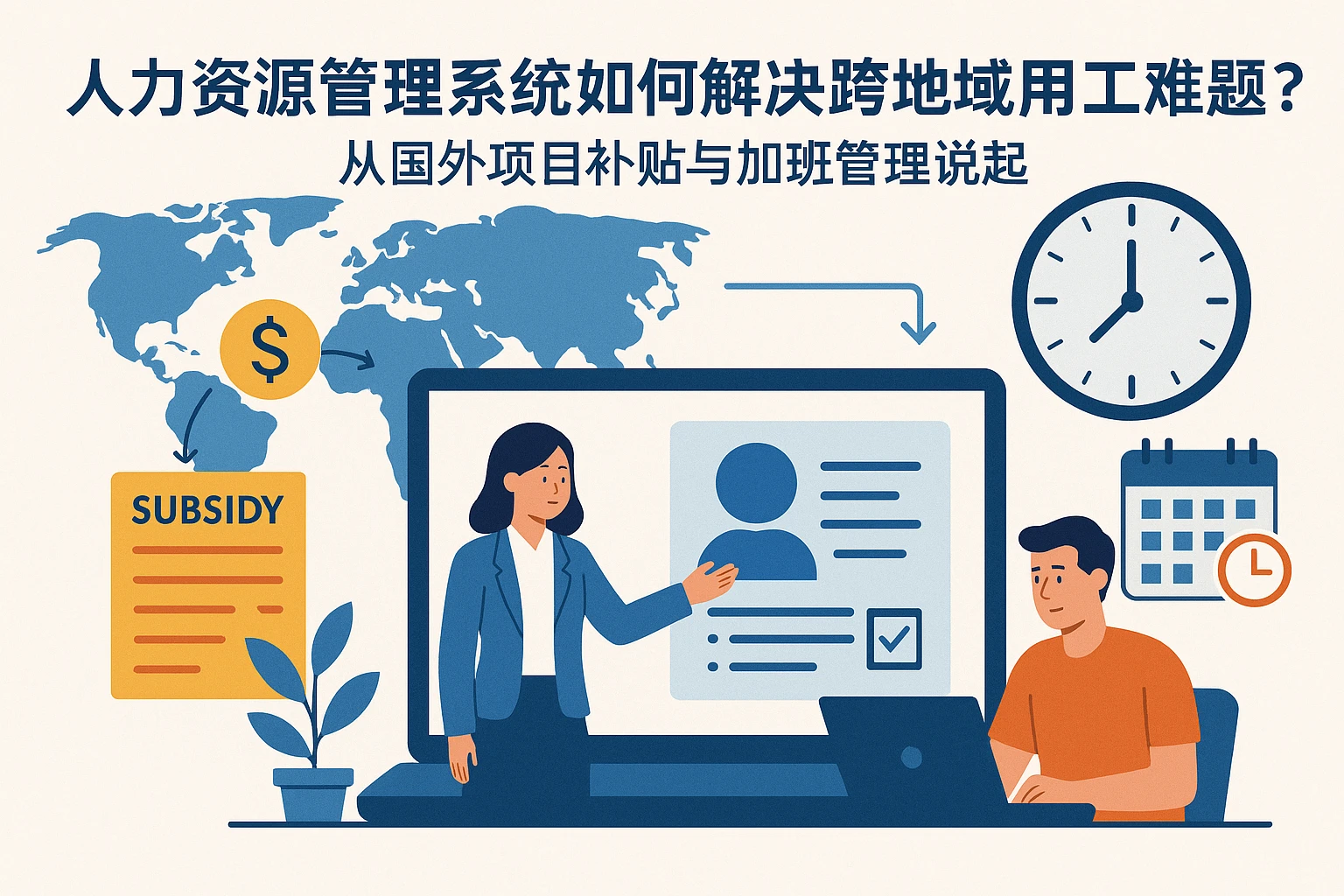 人力资源管理系统如何解决跨地域用工难题？从国外项目补贴与加班管理说起