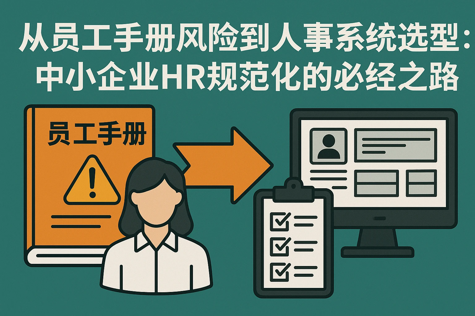 从员工手册风险到人事系统选型:中小企业HR规范化的必经之路