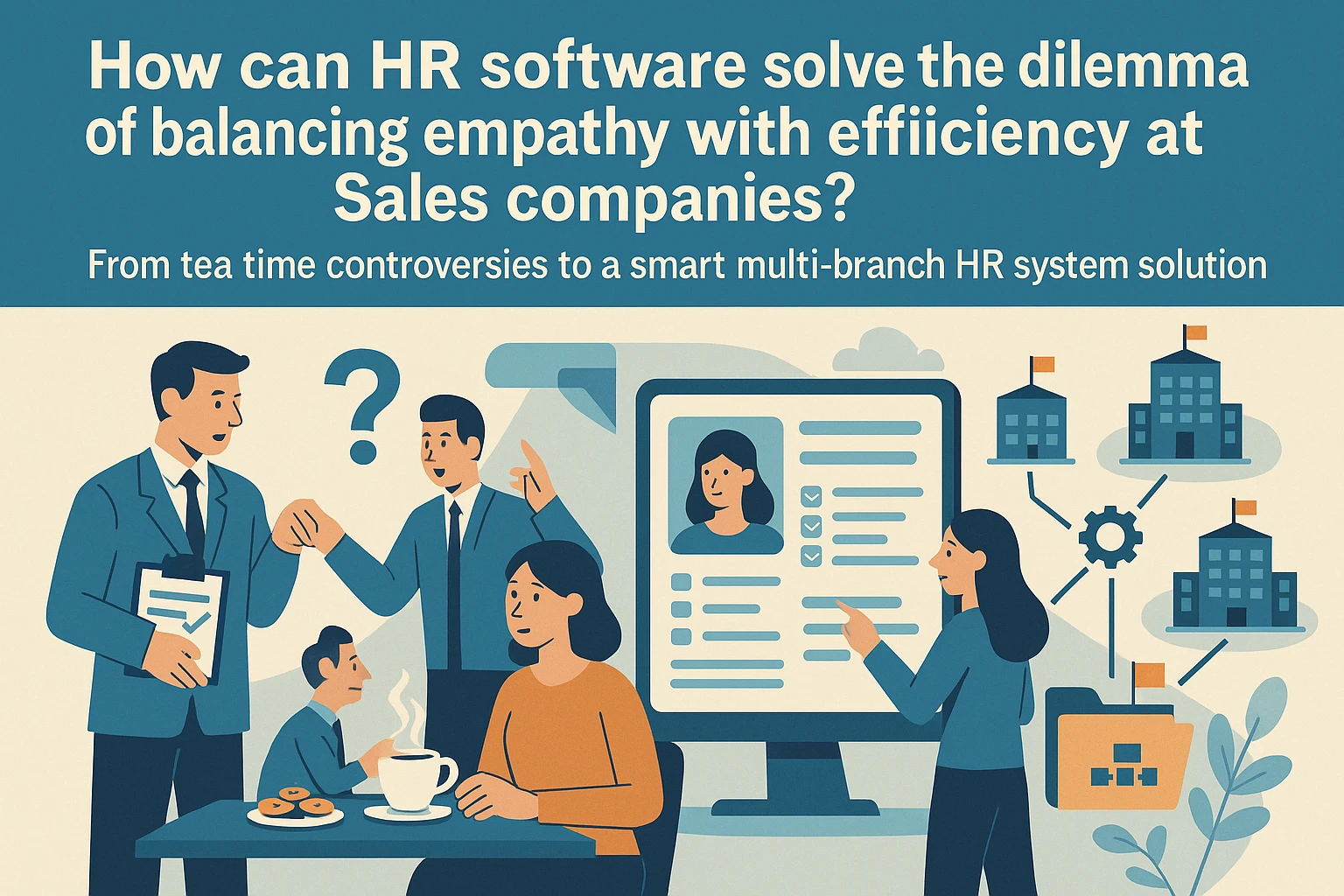人事管理软件如何破解销售型公司的人文关怀与效率难题?——从下午茶争议到多分支机构人事系统的智慧解决方案