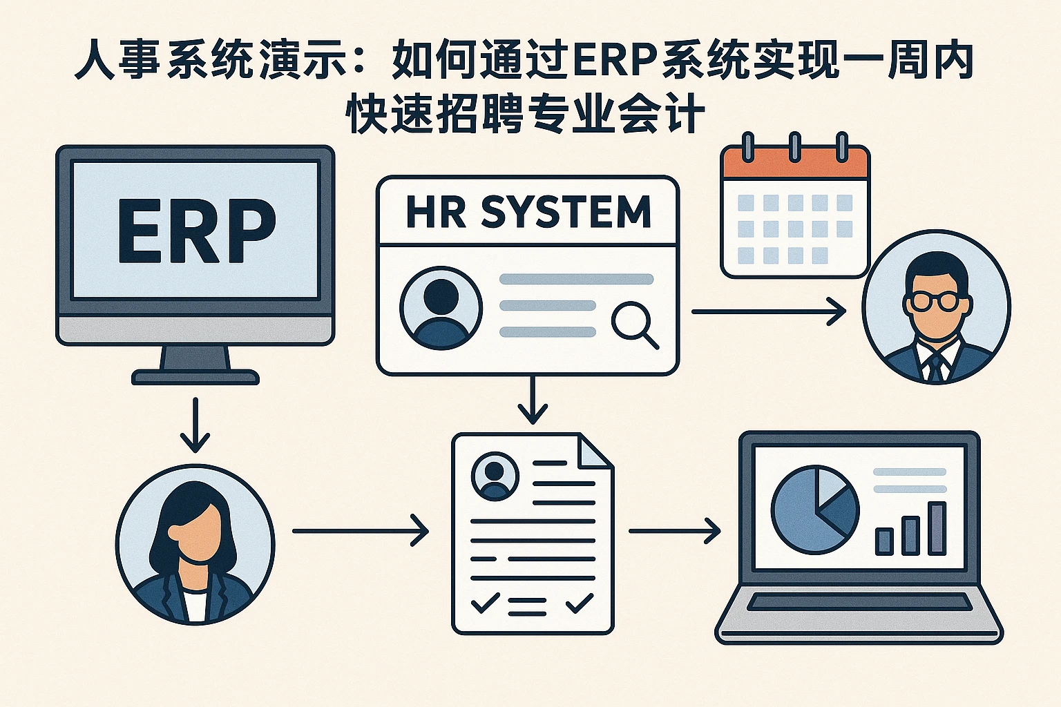 人事系统演示：如何通过ERP系统实现一周内快速招聘专业会计