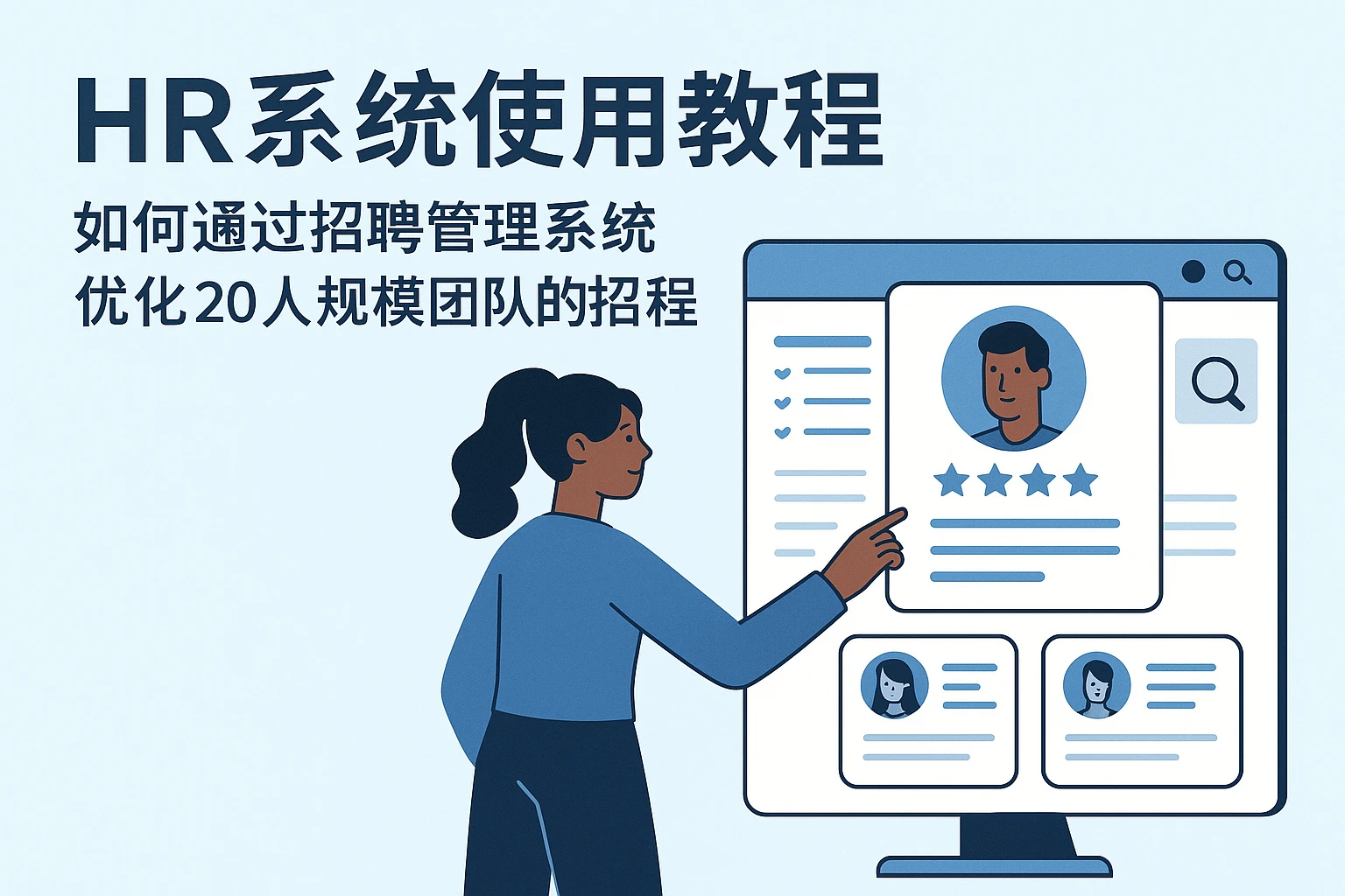 HR系统使用教程:如何通过招聘管理系统优化20人规模团队的招聘流程