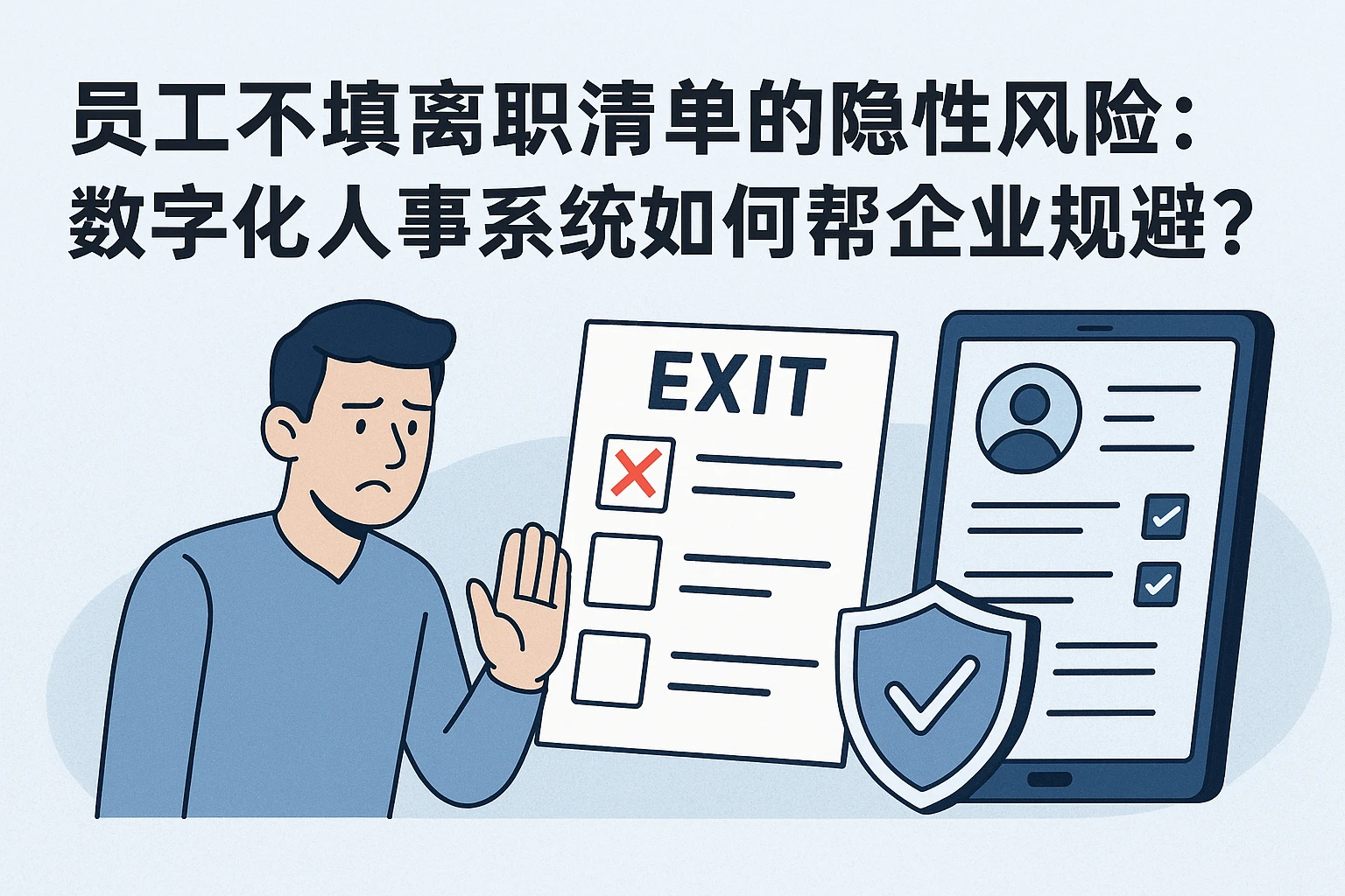 员工不填离职清单的隐性风险：数字化人事系统如何帮企业规避？