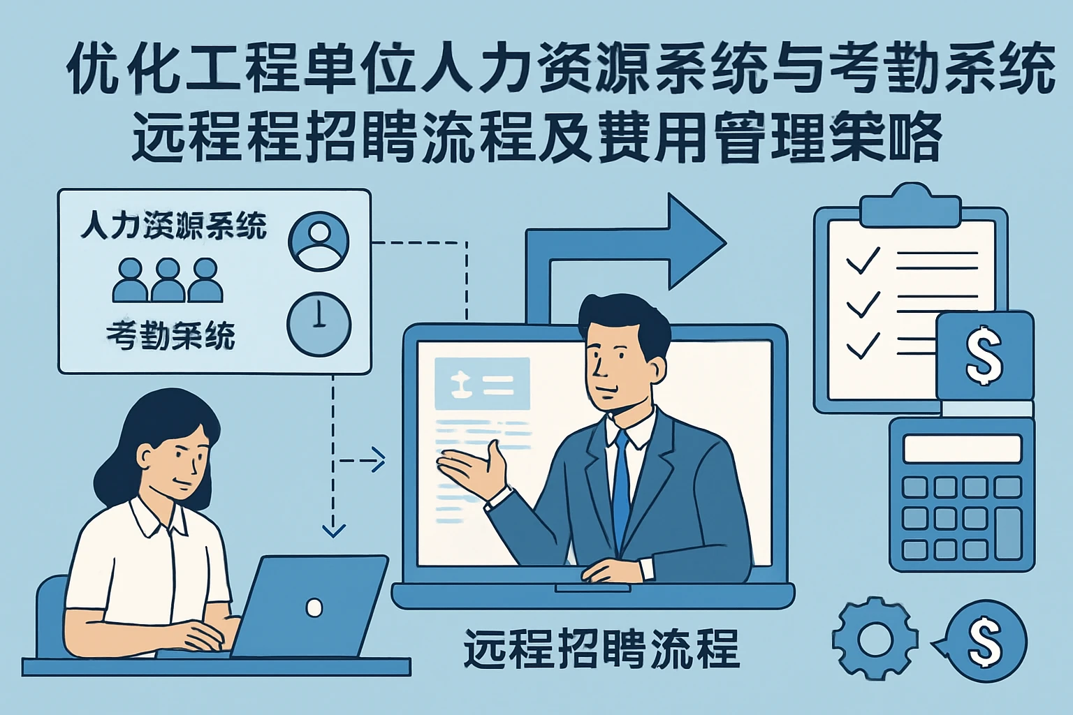 优化工程单位人力资源系统与考勤系统的远程招聘流程及费用管理策略