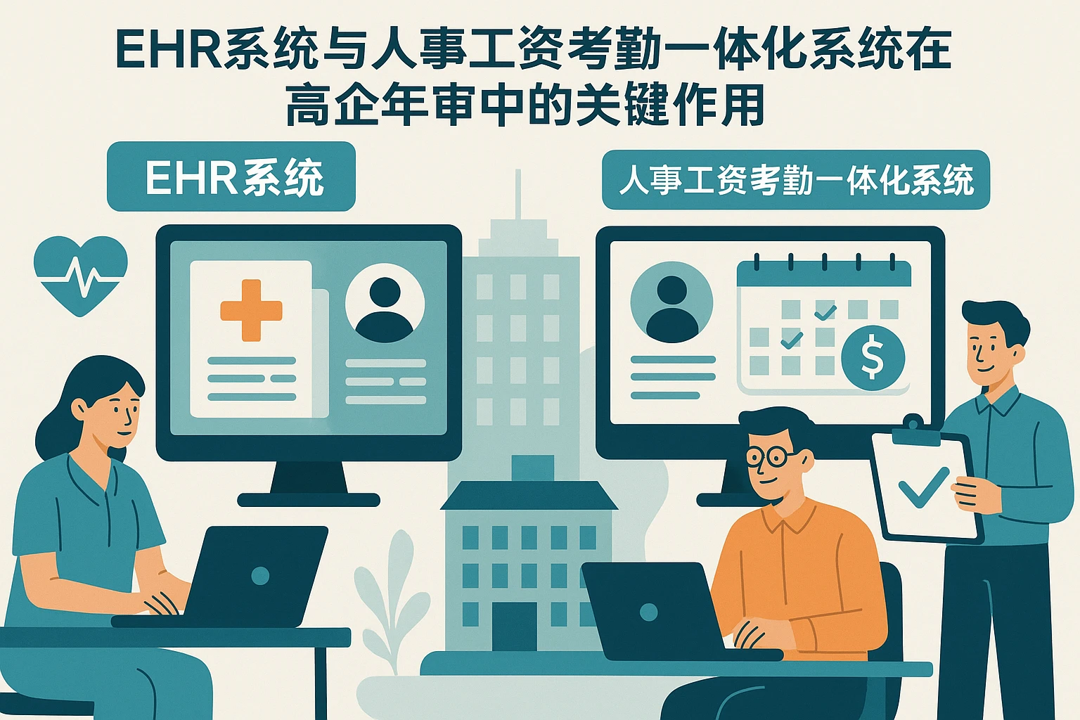 EHR系统与人事工资考勤一体化系统在高企年审中的关键作用