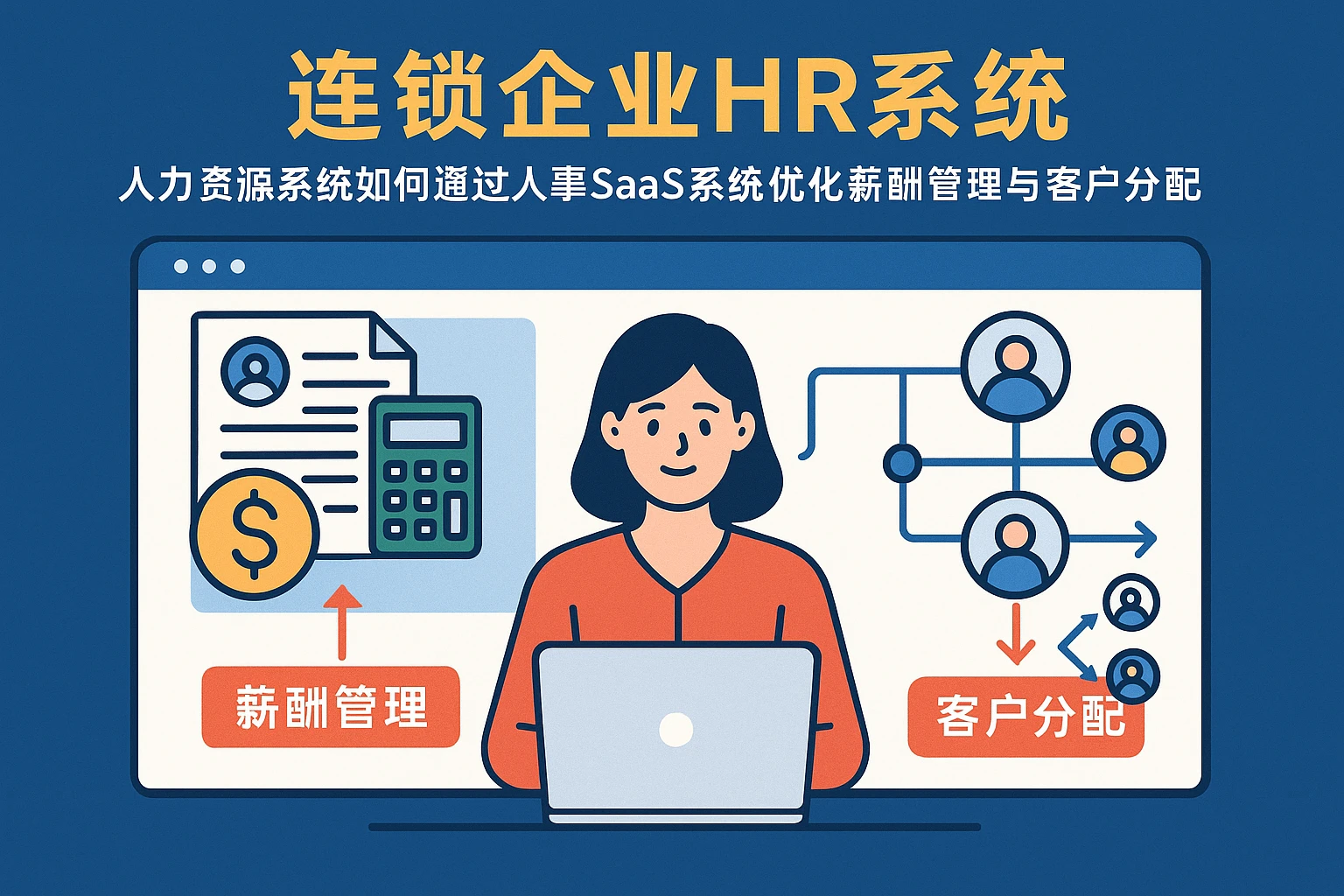 连锁企业HR系统:人力资源系统如何通过人事SaaS系统优化薪酬管理与客户分配