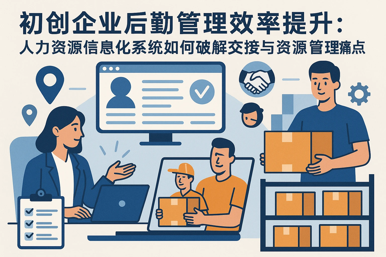 初创企业后勤管理效率提升:人力资源信息化系统如何破解交接与资源管理痛点