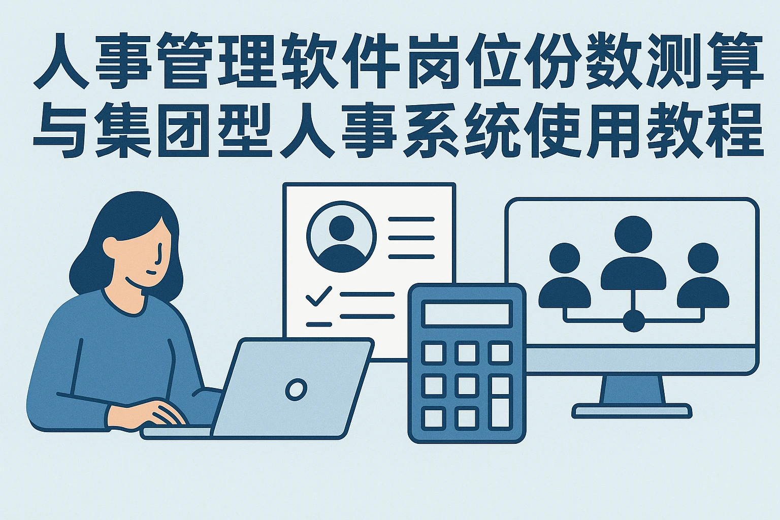 人事管理软件岗位份数测算与集团型人事系统使用教程