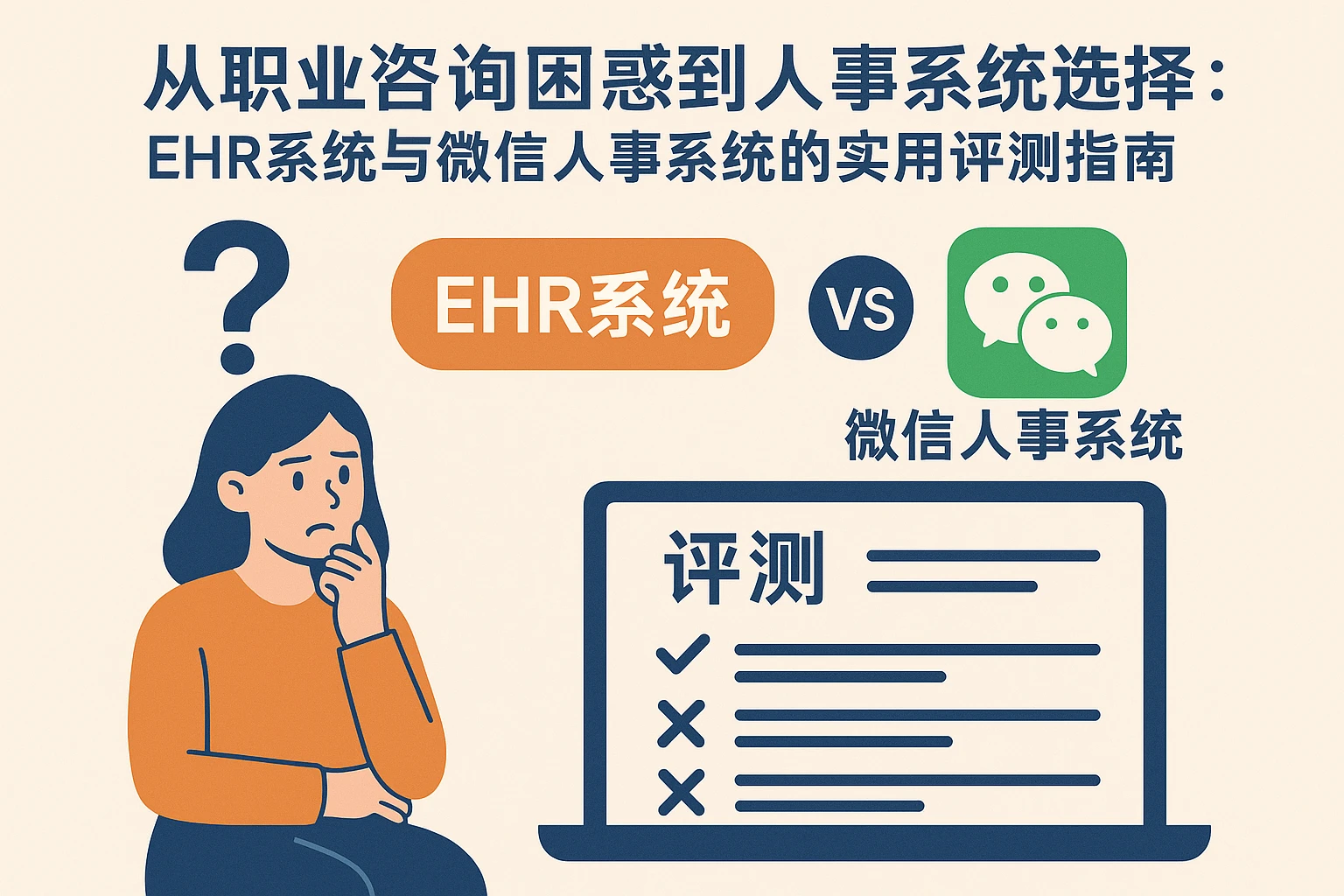从职业咨询困惑到人事系统选择：EHR系统与微信人事系统的实用评测指南