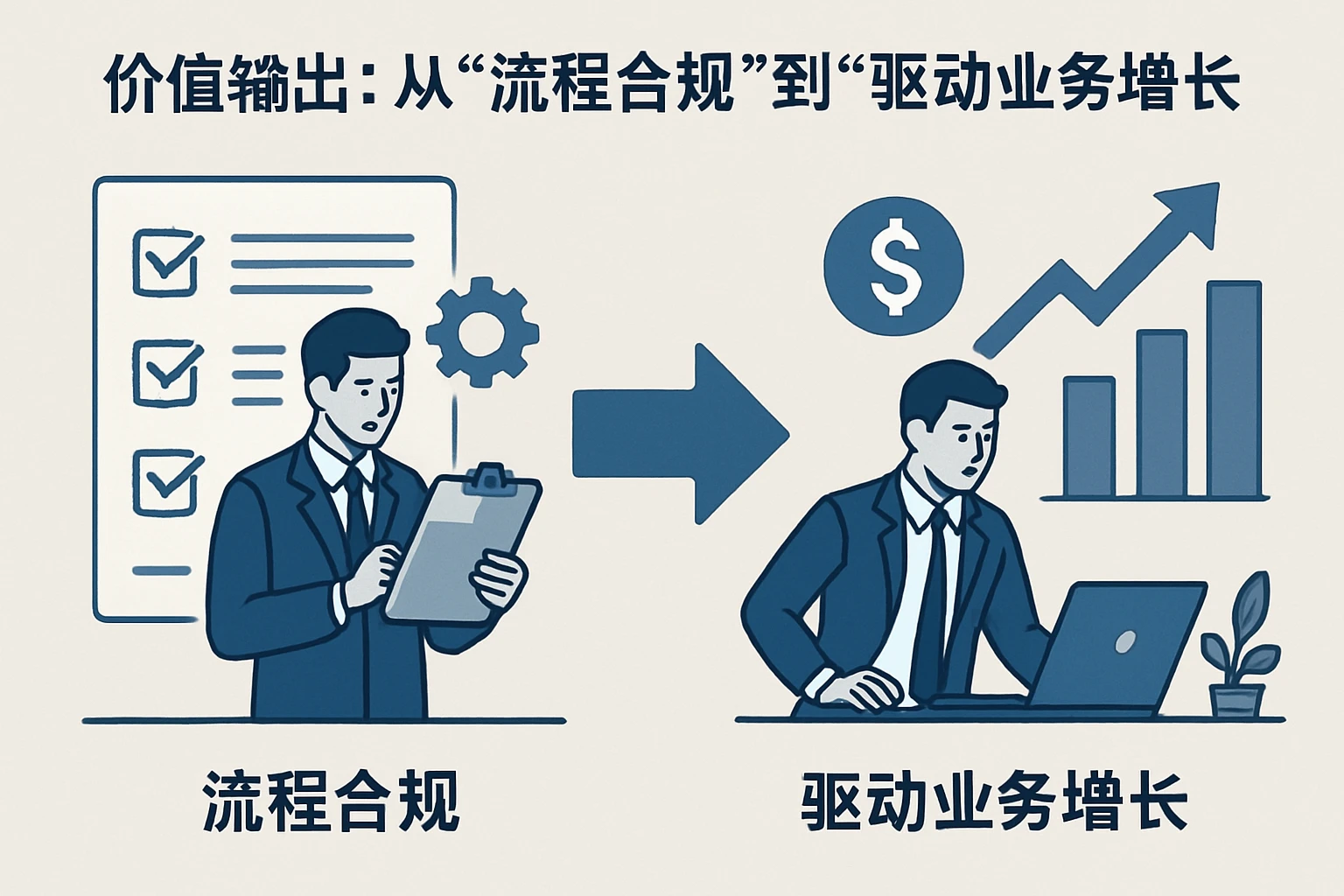 2. 价值输出:从“流程合规”到“驱动业务增长”