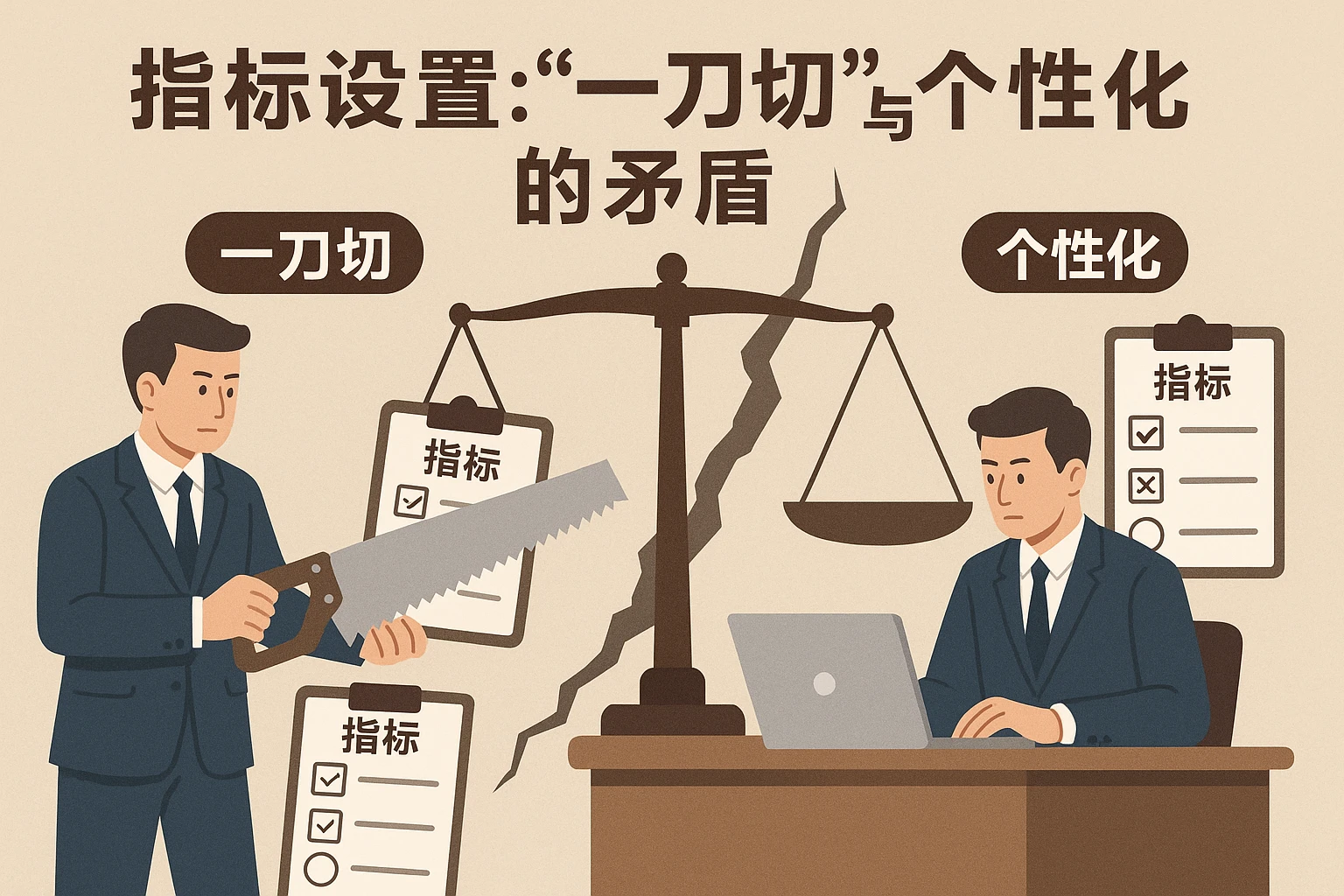 2. 指标设置：“一刀切”与“个性化”的矛盾