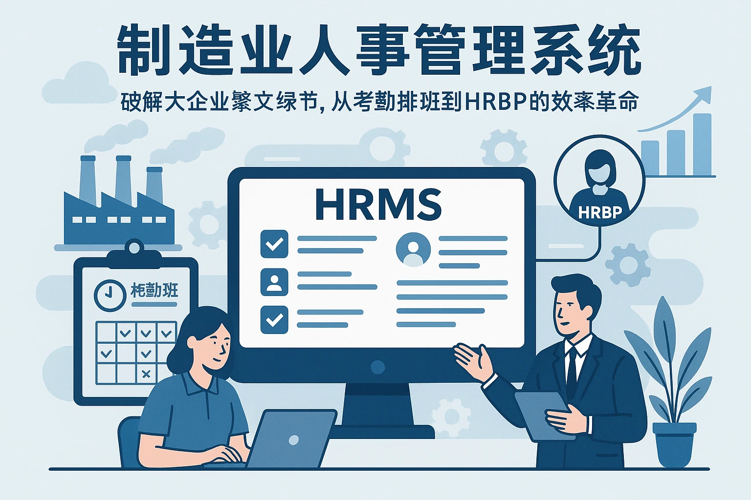 制造业人事管理系统：破解大企业繁文缛节，从考勤排班到HRBP的效率革命
