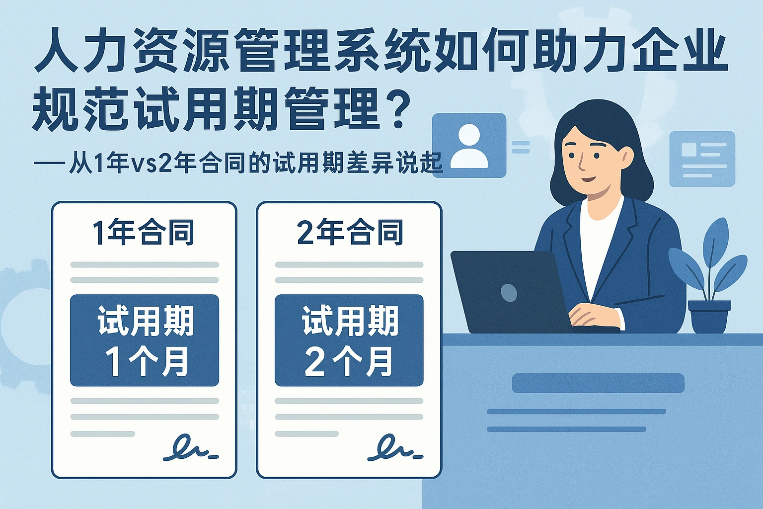 人力资源管理系统如何助力企业规范试用期管理？——从1年vs2年合同的试用期差异说起