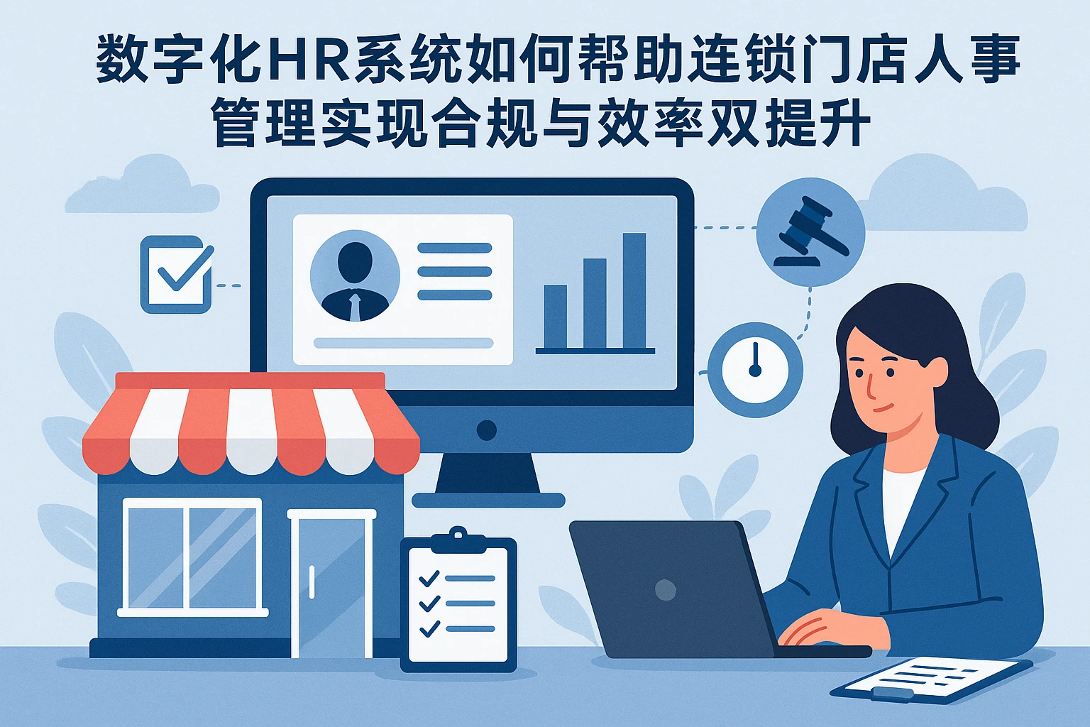 数字化HR系统如何帮助连锁门店人事管理实现合规与效率双提升