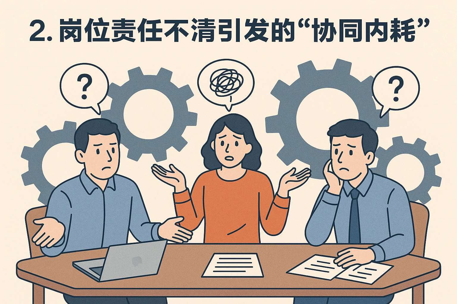 2. 岗位责任不清引发的“协同内耗”