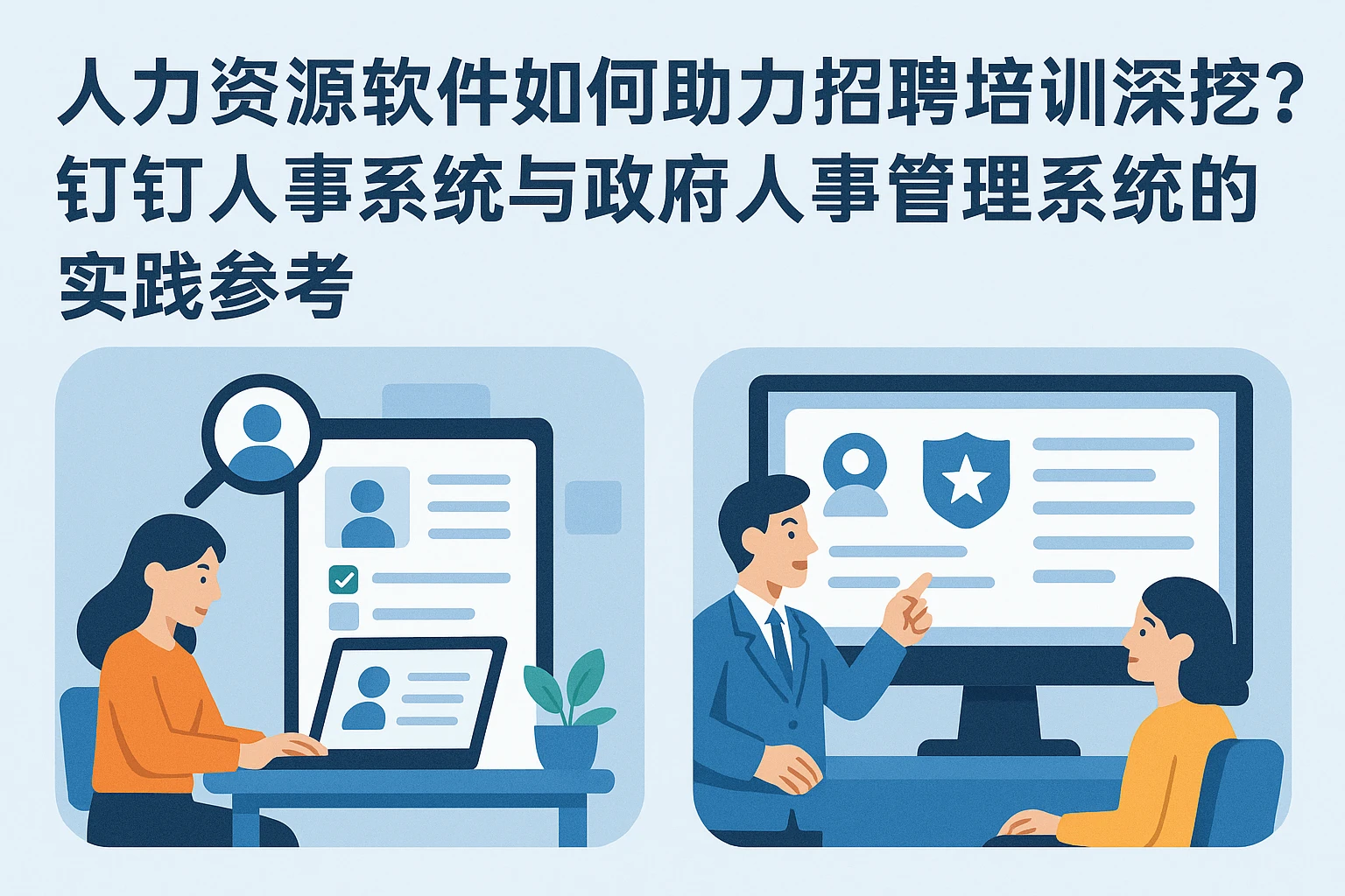 人力资源软件如何助力招聘培训深挖?钉钉人事系统与政府人事管理系统的实践参考
