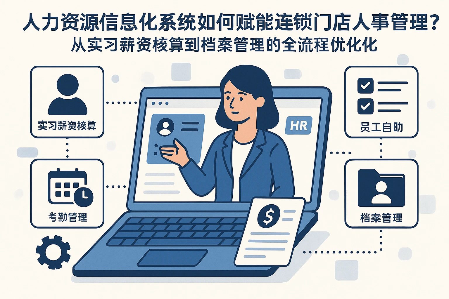人力资源信息化系统如何赋能连锁门店人事管理？从实习薪资核算到档案管理的全流程优化