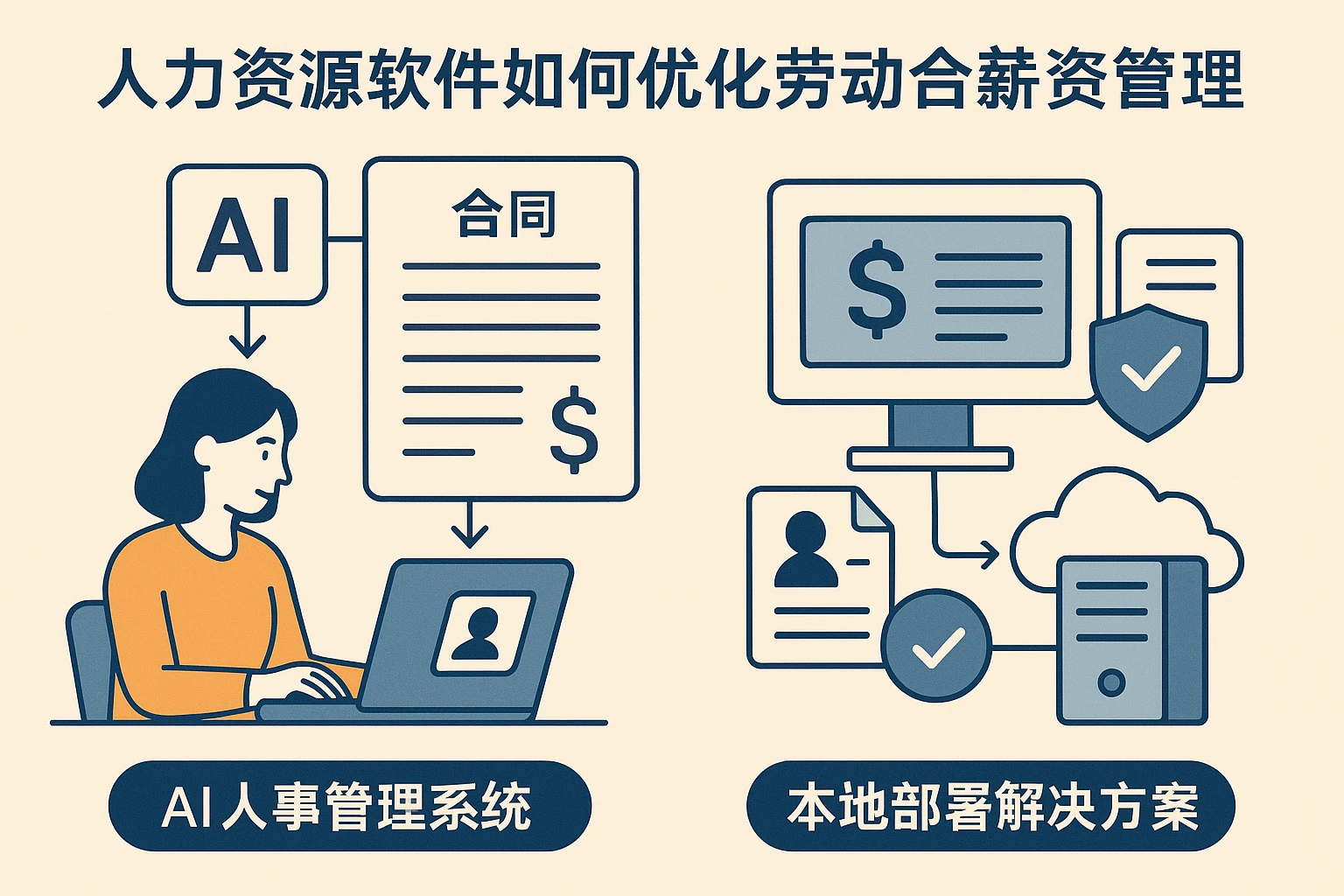 人力资源软件如何优化劳动合同薪资管理——AI人事管理系统与本地部署解决方案