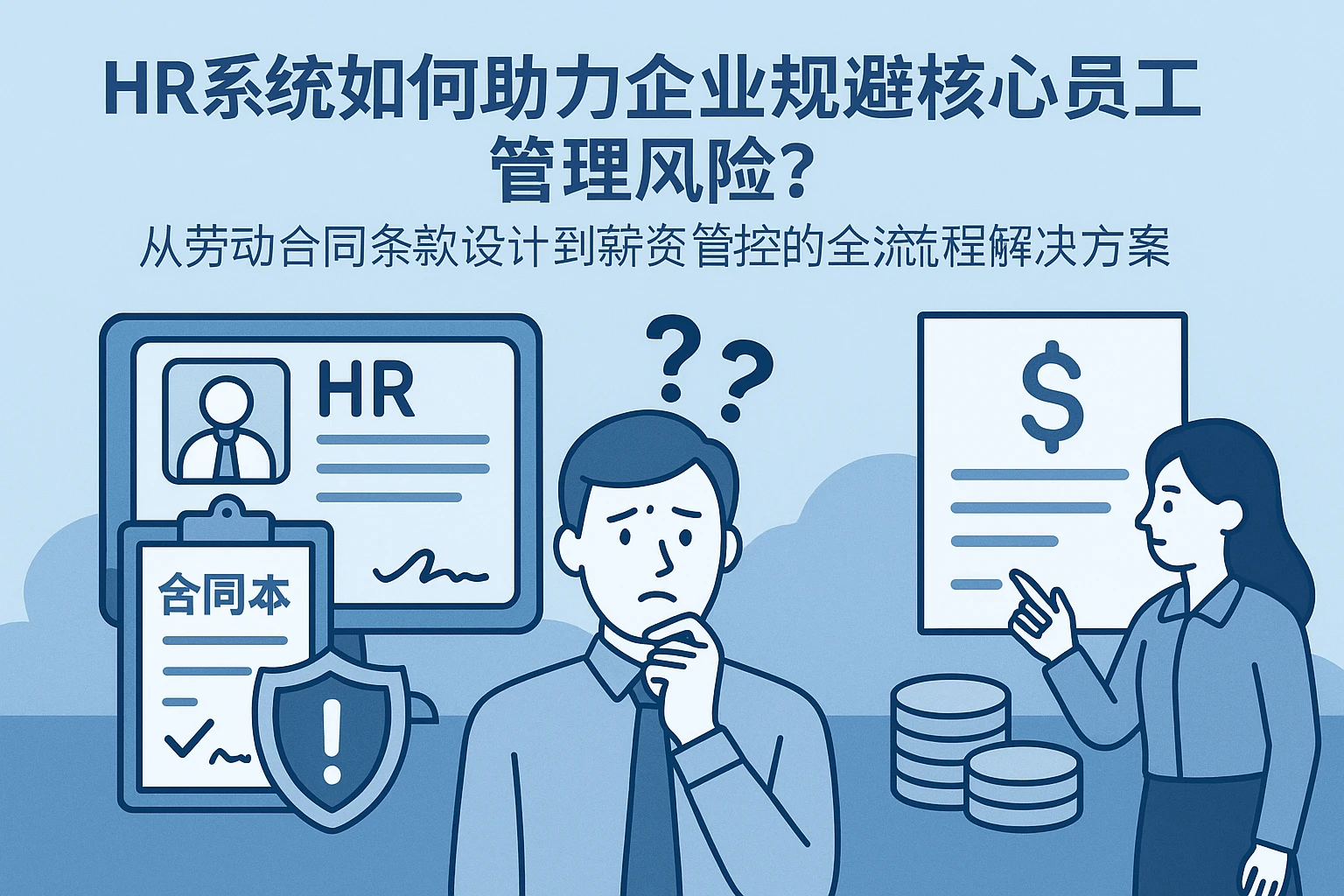 HR系统如何助力企业规避核心员工管理风险？从劳动合同条款设计到薪资管控的全流程解决方案