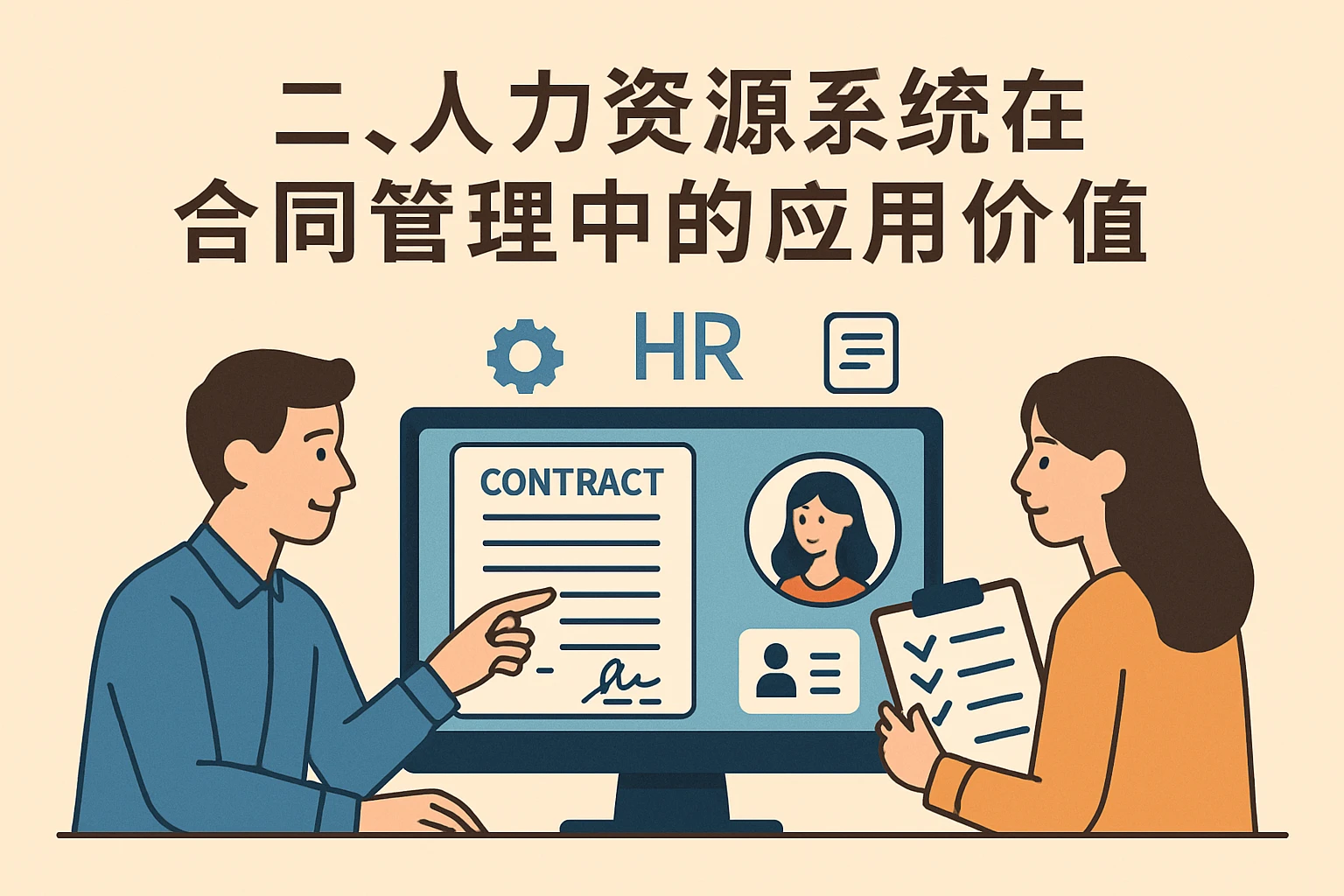 二、人力资源系统在合同管理中的应用价值