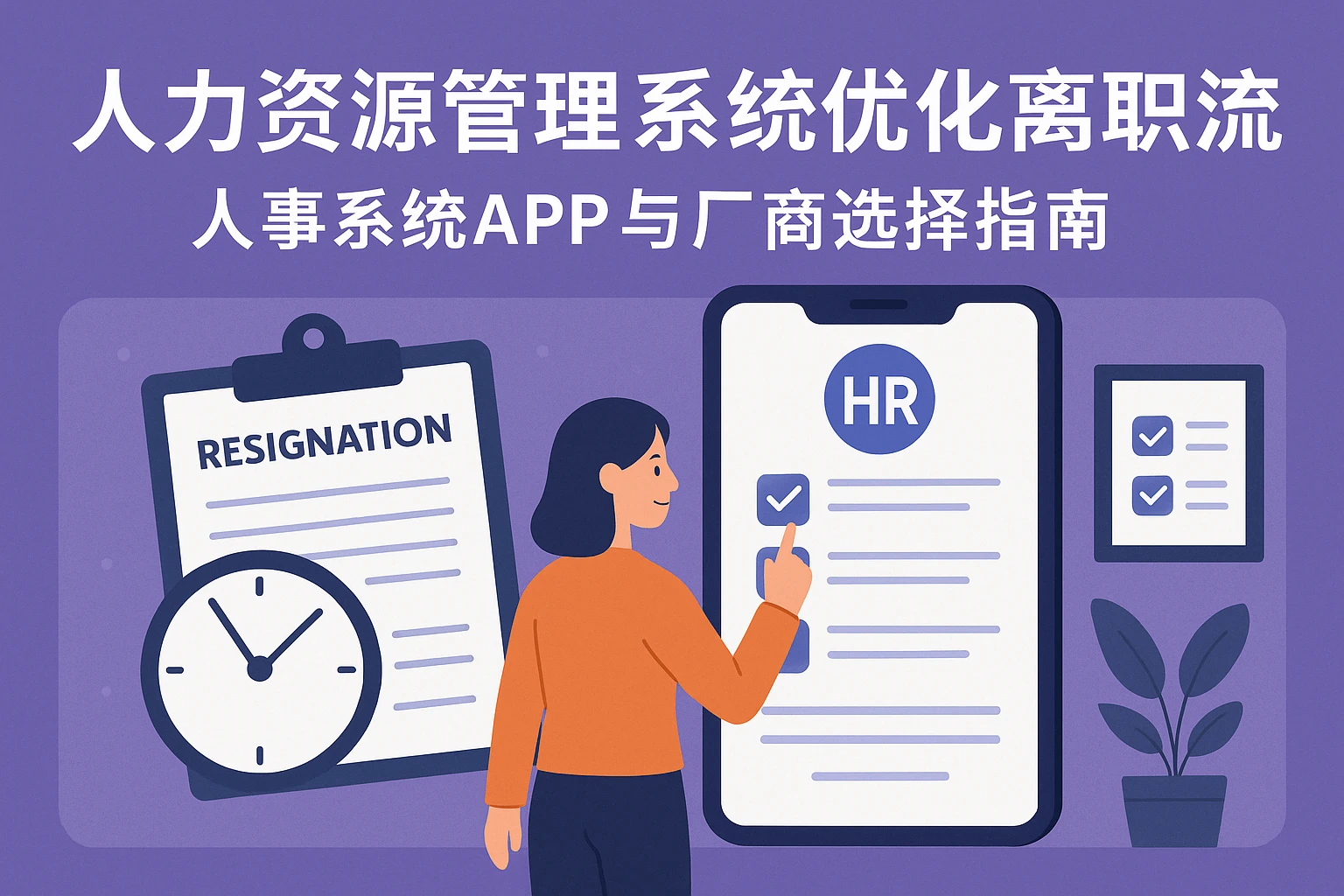 人力资源管理系统优化离职流程:人事系统APP与厂商选择指南