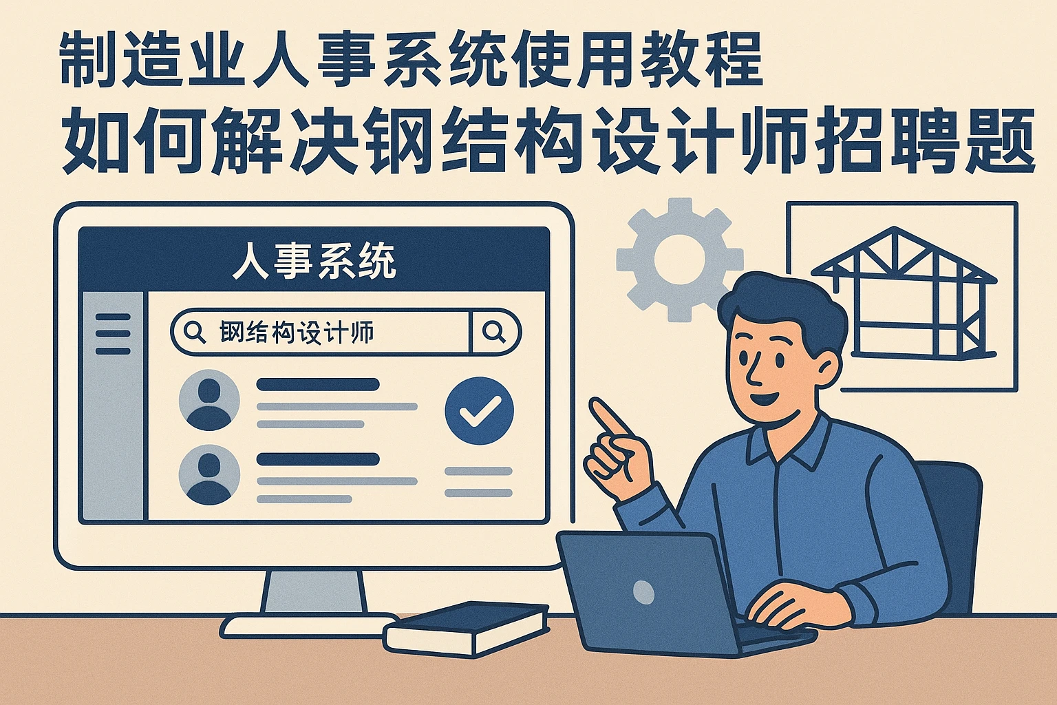 制造业人事系统使用教程：如何解决钢结构设计师招聘难题