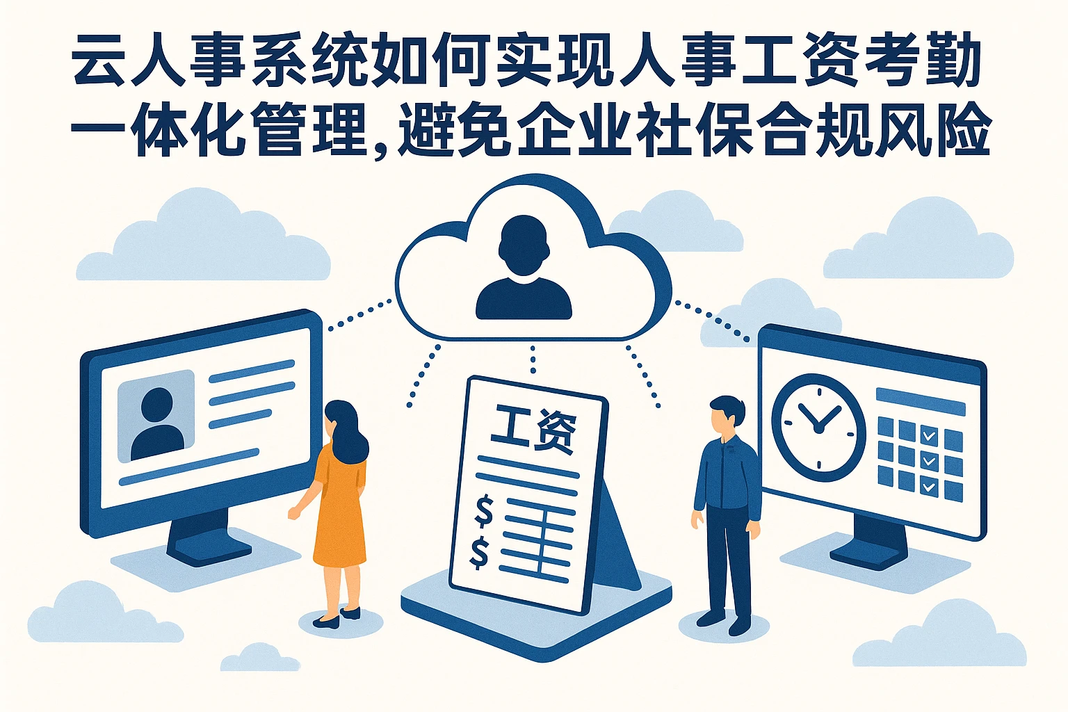 云人事系统如何实现人事工资考勤一体化管理，避免企业社保合规风险