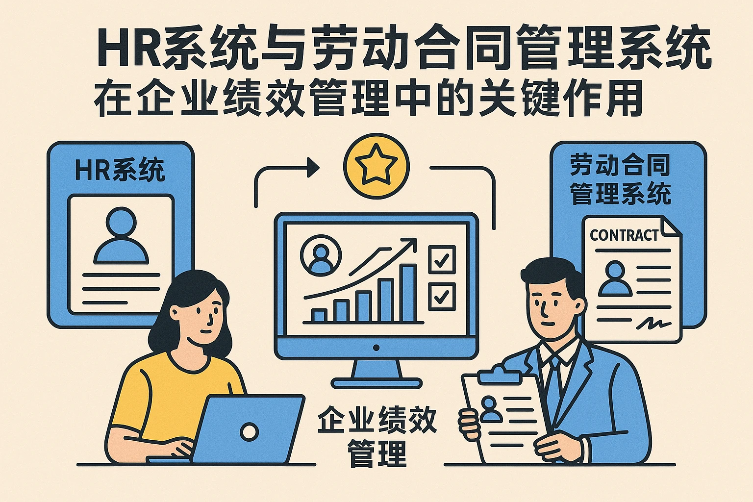 HR系统与劳动合同管理系统在企业绩效管理中的关键作用