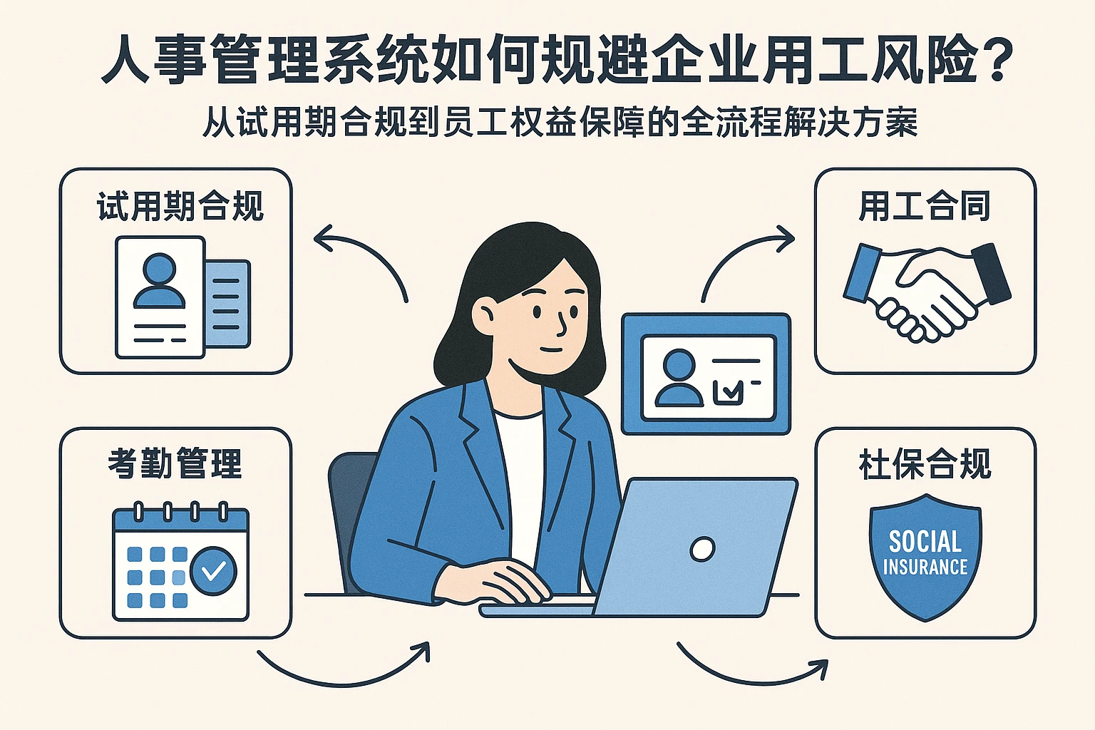 人事管理系统如何规避企业用工风险？从试用期合规到员工权益保障的全流程解决方案