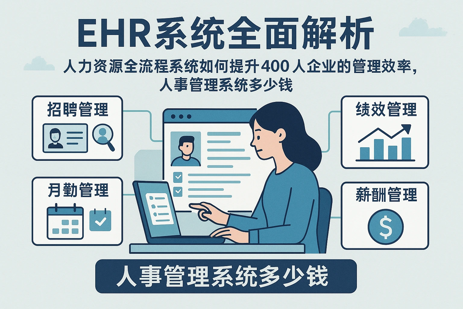 EHR系统全面解析:人力资源全流程系统如何提升400人企业的管理效率,人事管理系统多少钱