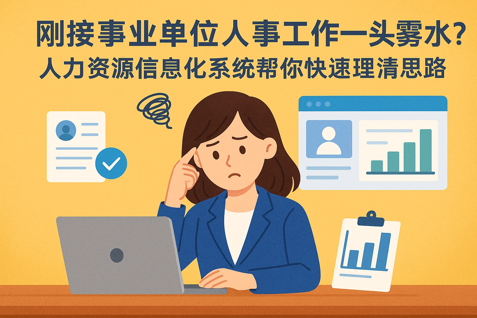 刚接事业单位人事工作一头雾水?人力资源信息化系统帮你快速理清思路