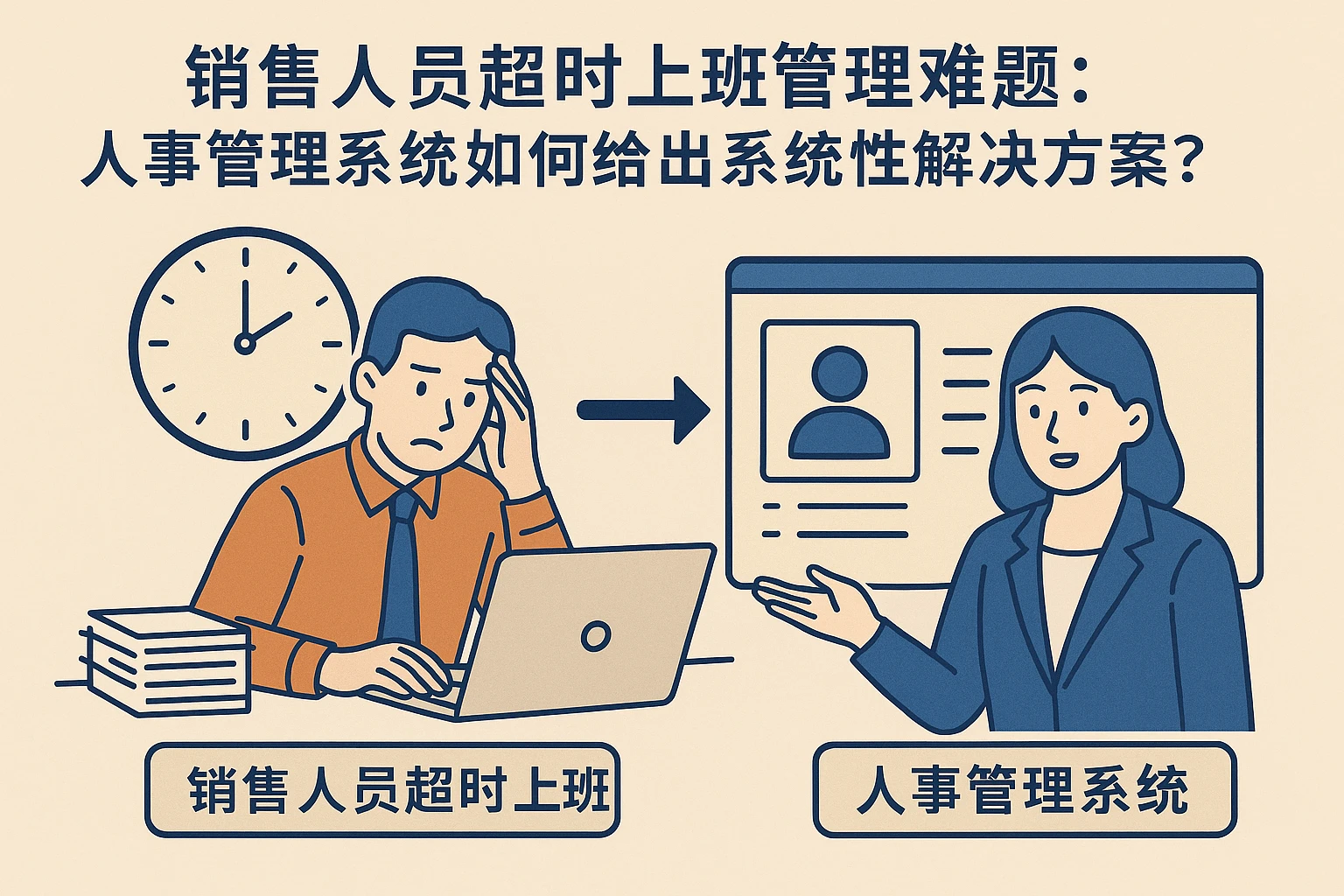 销售人员超时上班管理难题：人事管理系统如何给出系统性解决方案？