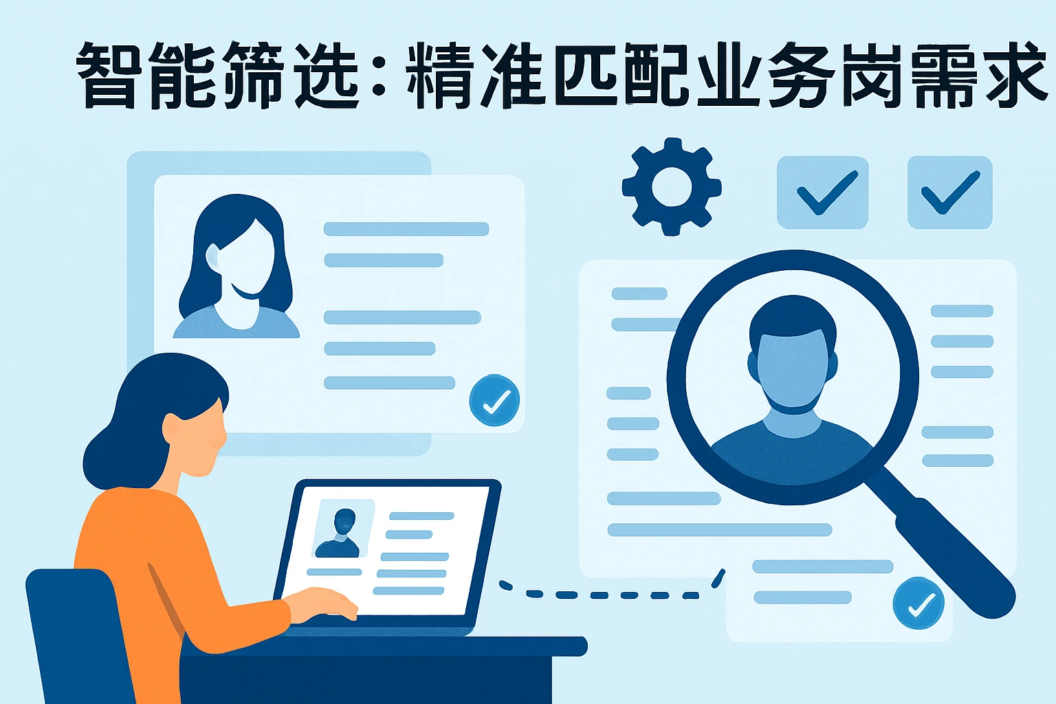 2. 智能筛选：精准匹配业务岗需求