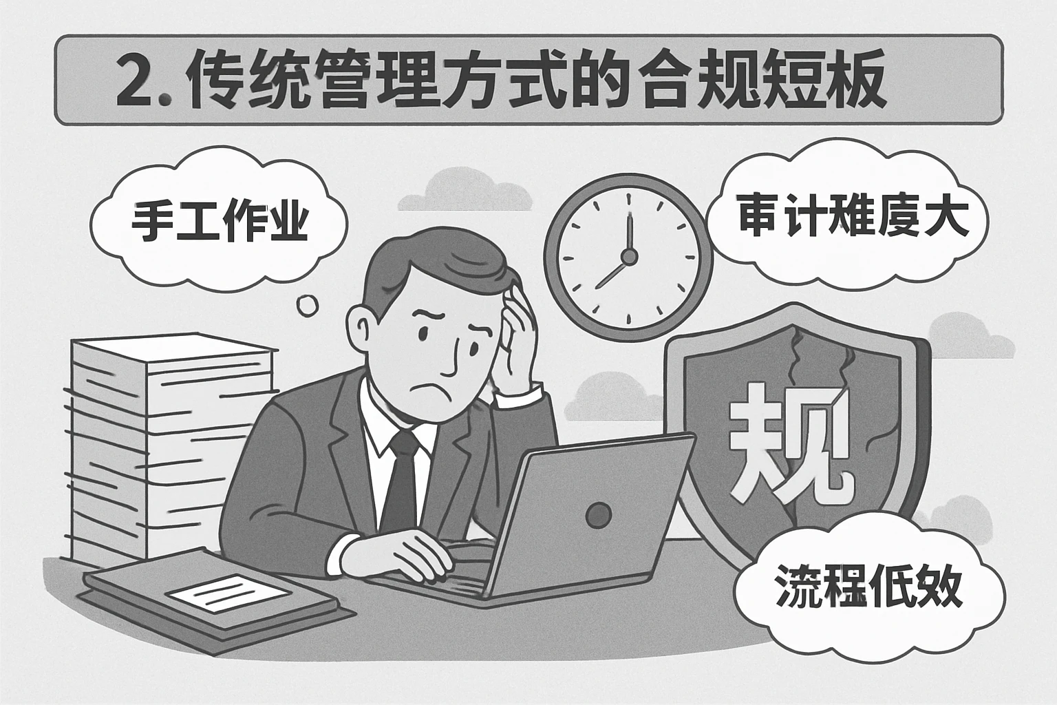 2. 传统管理方式的合规短板