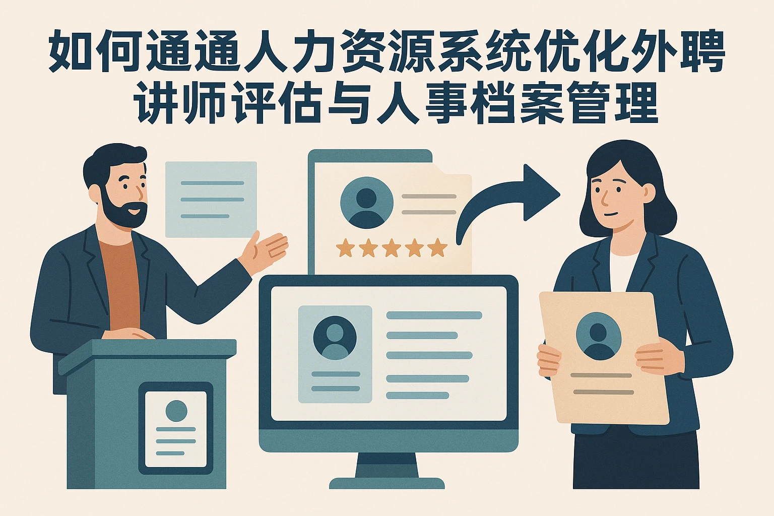 如何通过人力资源系统优化外聘讲师评估与人事档案管理