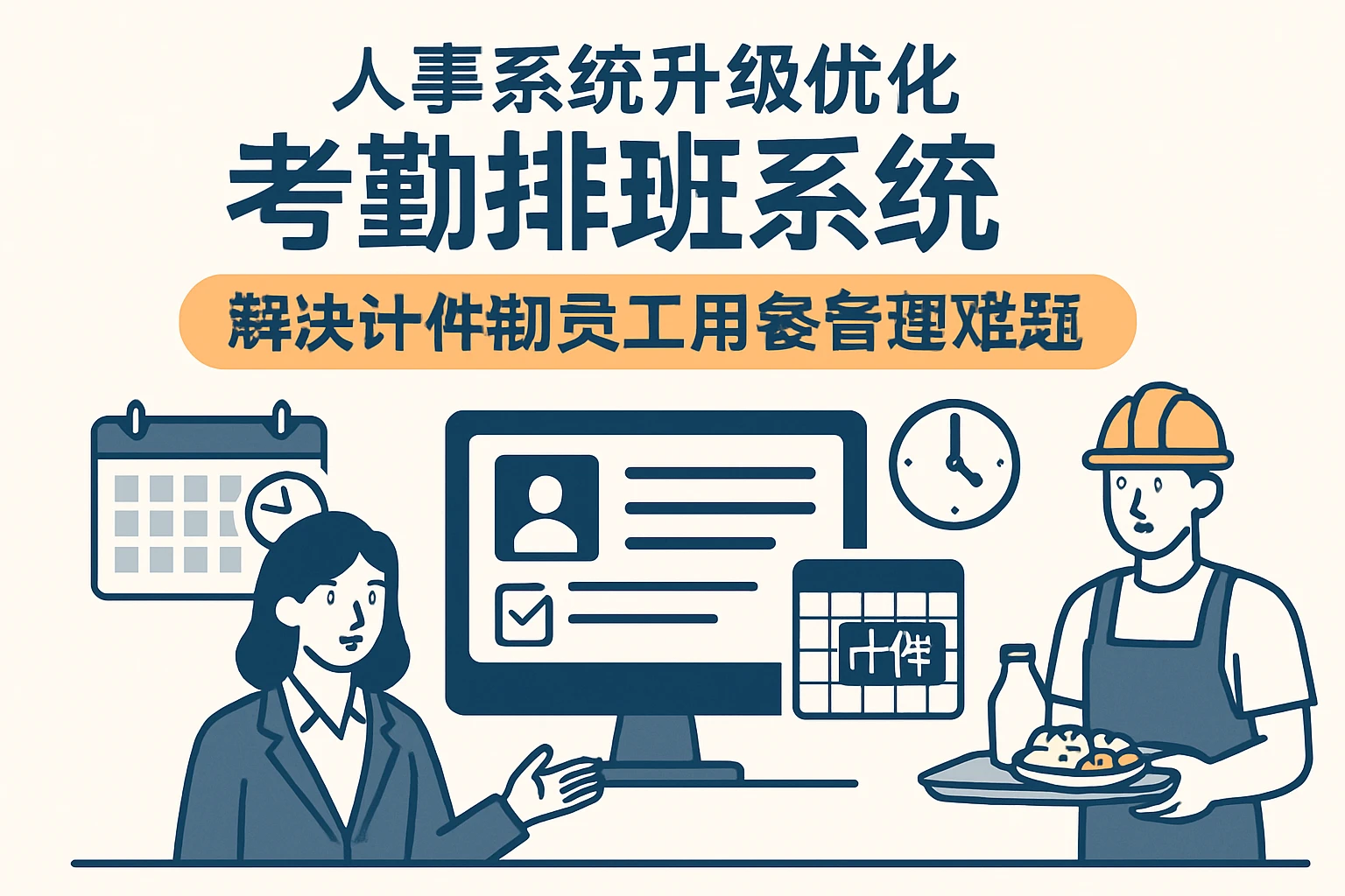 人事系统升级优化考勤排班系统，解决计件制员工用餐管理难题