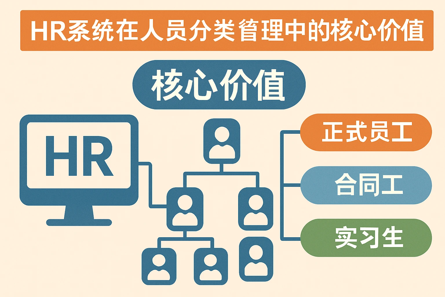 HR系统在人员分类管理中的核心价值