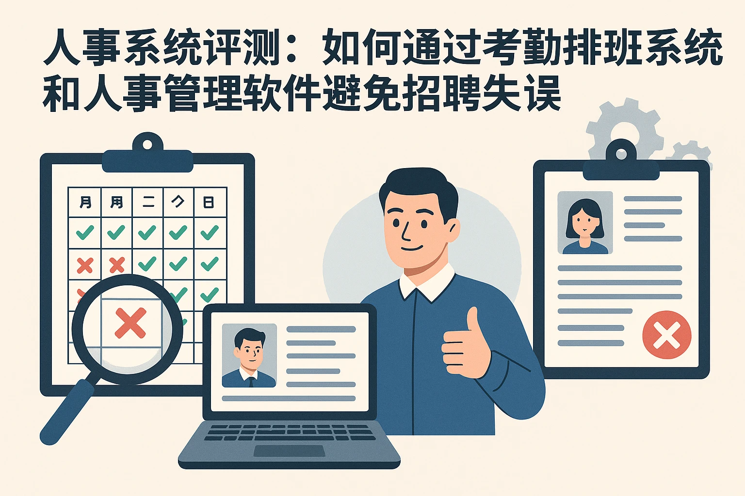 人事系统评测：如何通过考勤排班系统和人事管理软件避免招聘失误