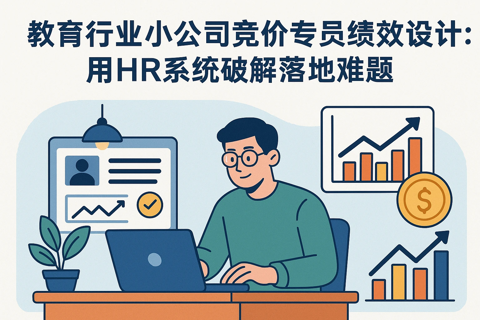 教育行业小公司竞价专员绩效设计：用HR系统破解落地难题