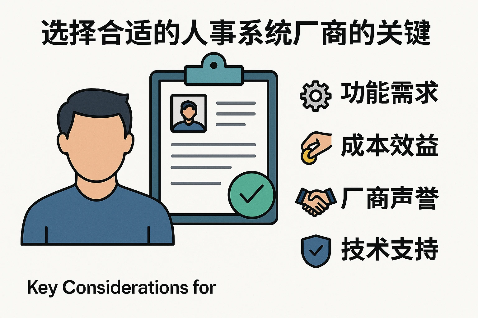 选择合适的人事系统厂商的关键考量