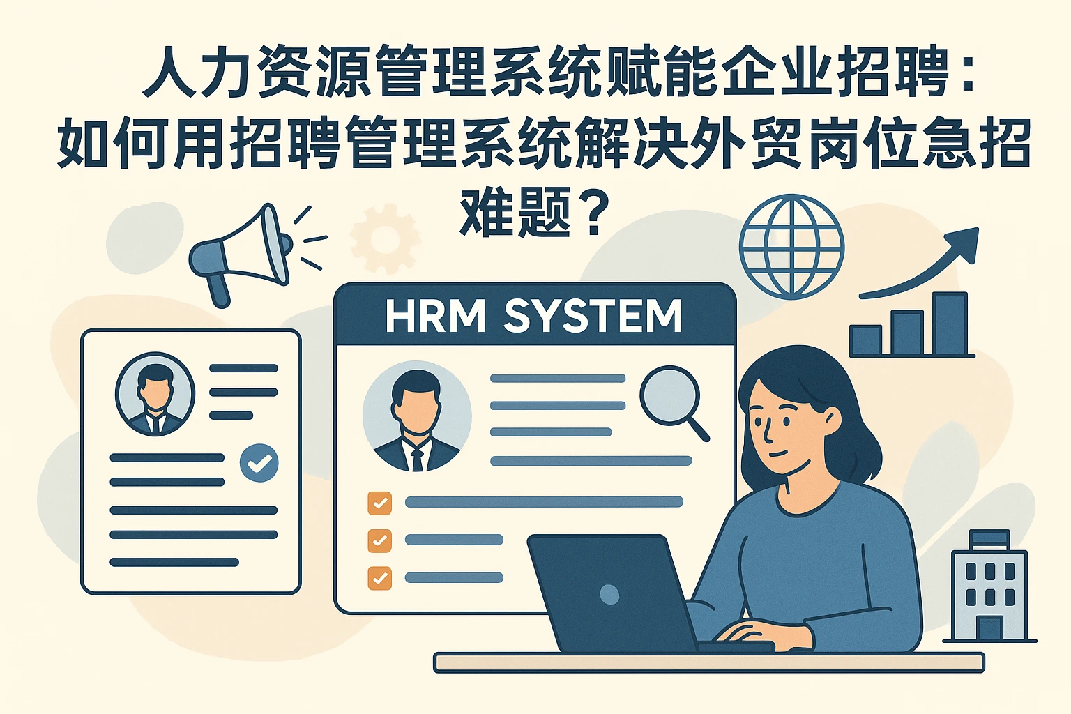 人力资源管理系统赋能企业招聘：如何用招聘管理系统解决外贸岗位急招难题？