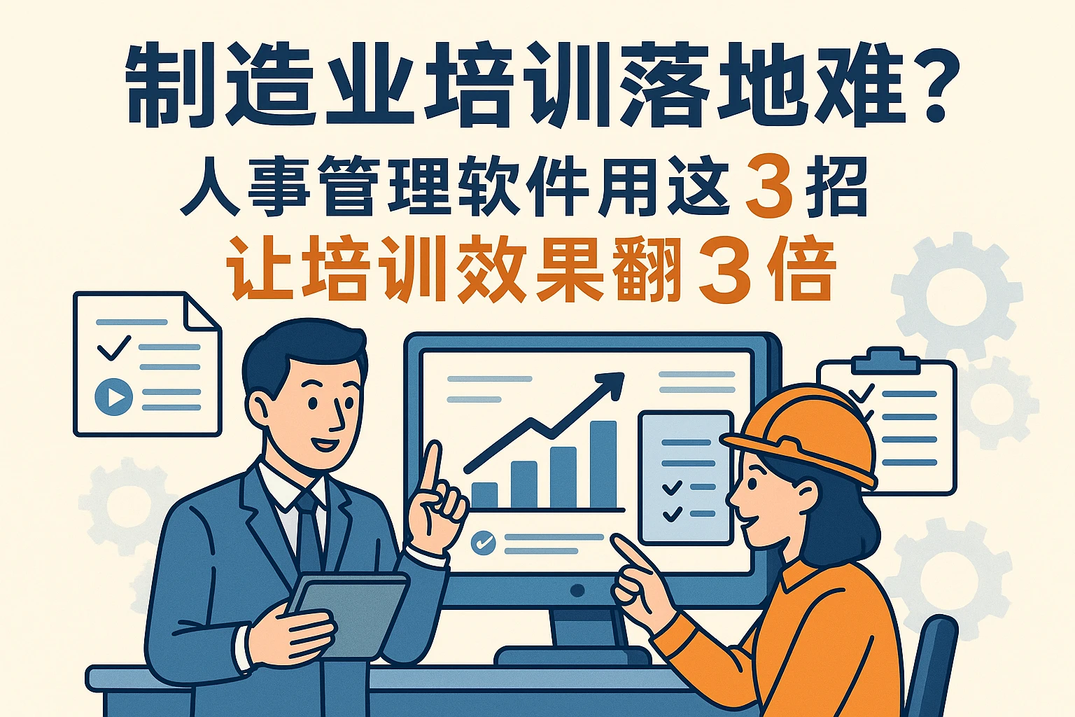制造业培训落地难？人事管理软件用这3招，让培训效果翻3倍