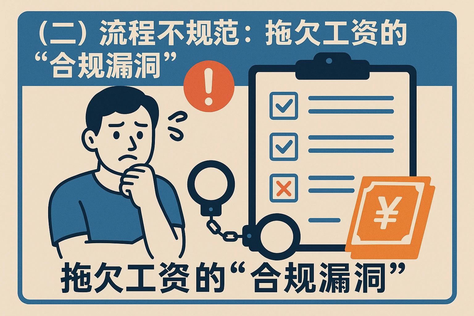 （二）流程不规范：拖欠工资的“合规漏洞”