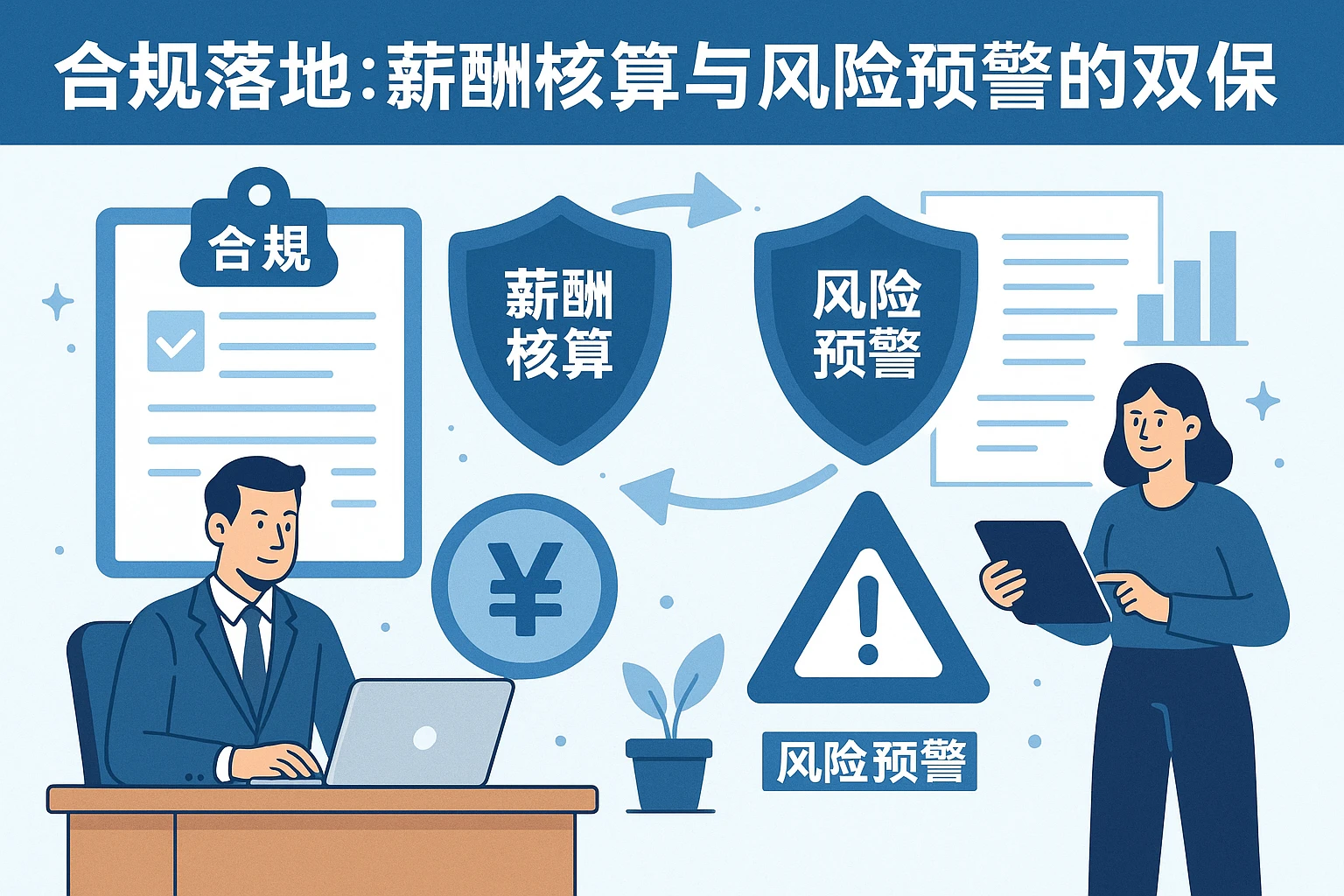 1. 合规落地：薪酬核算与风险预警的双保险
